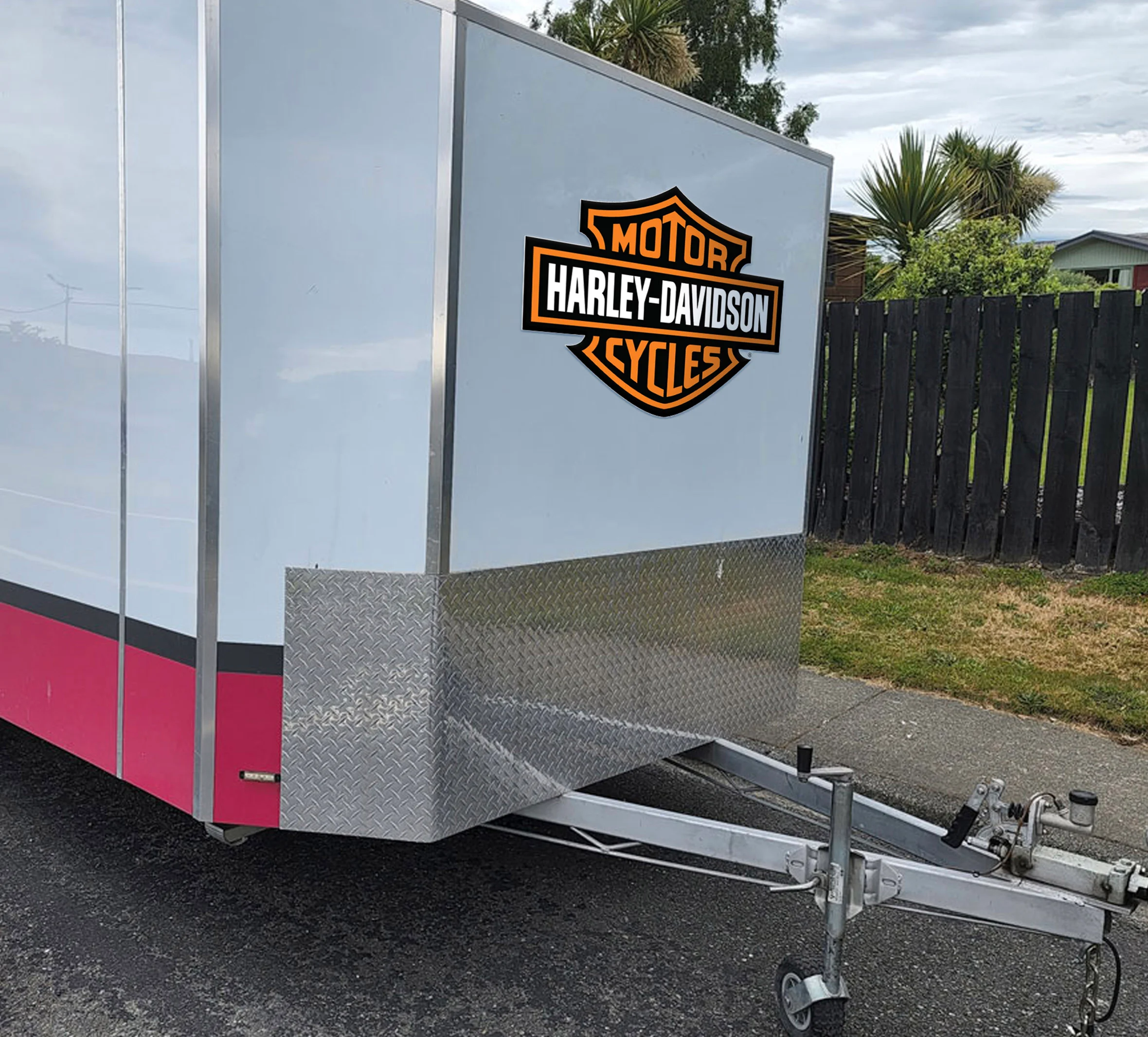 Bar & Shield Extra Large Trailer Decal