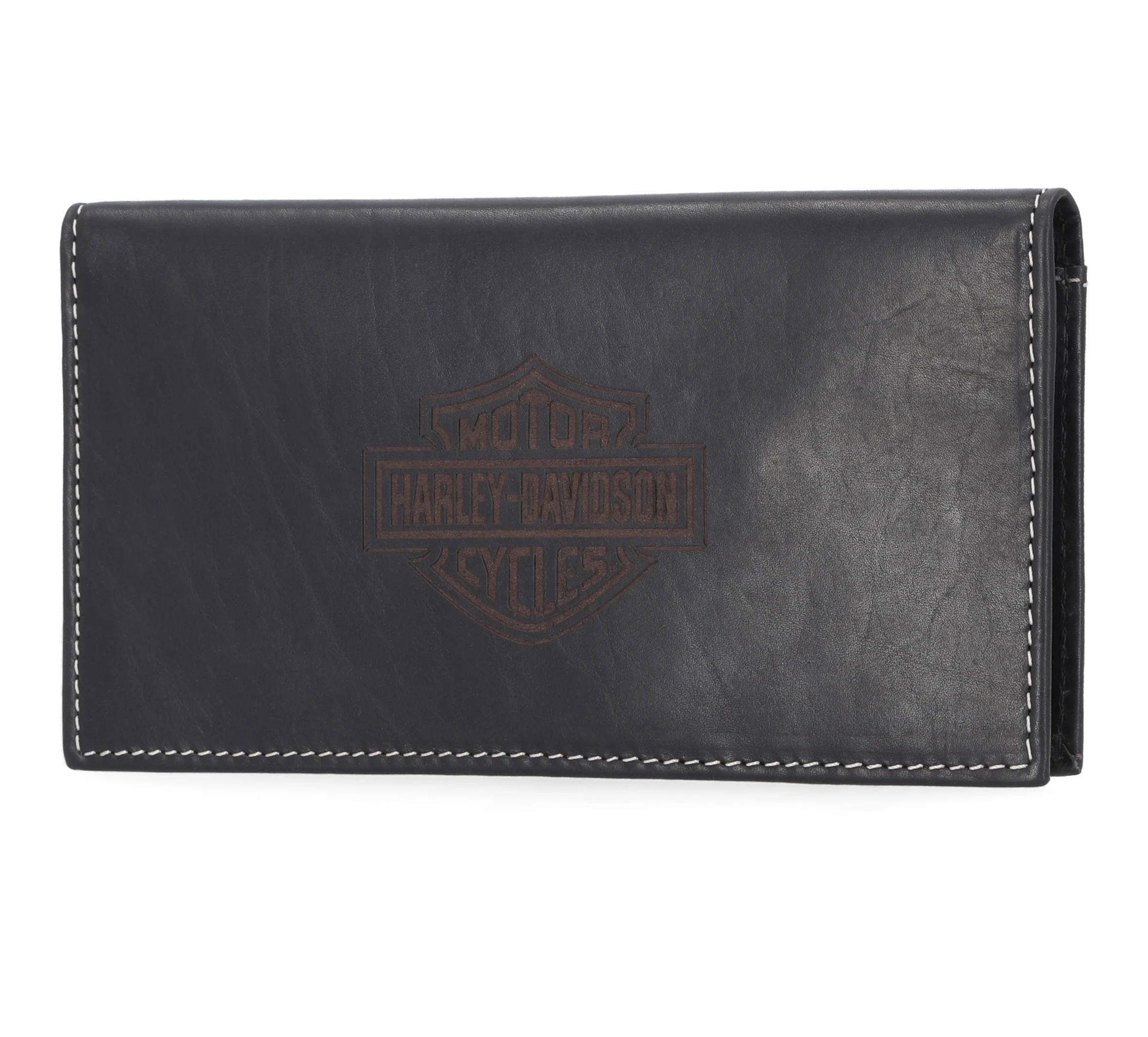 Laser Logo Rodeo Wallet - Black