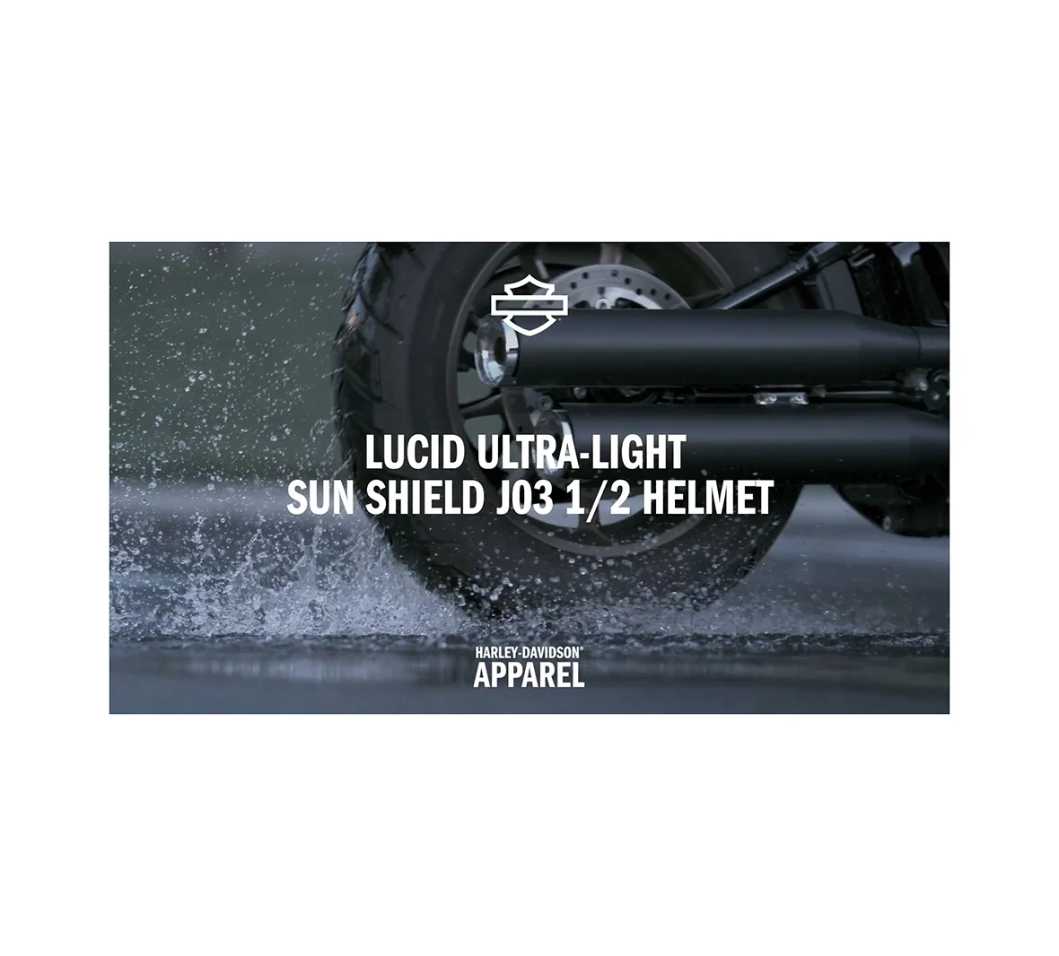 Lucid Ultra-Light Sun Shield J03 1/2 Helmet - Matte Black