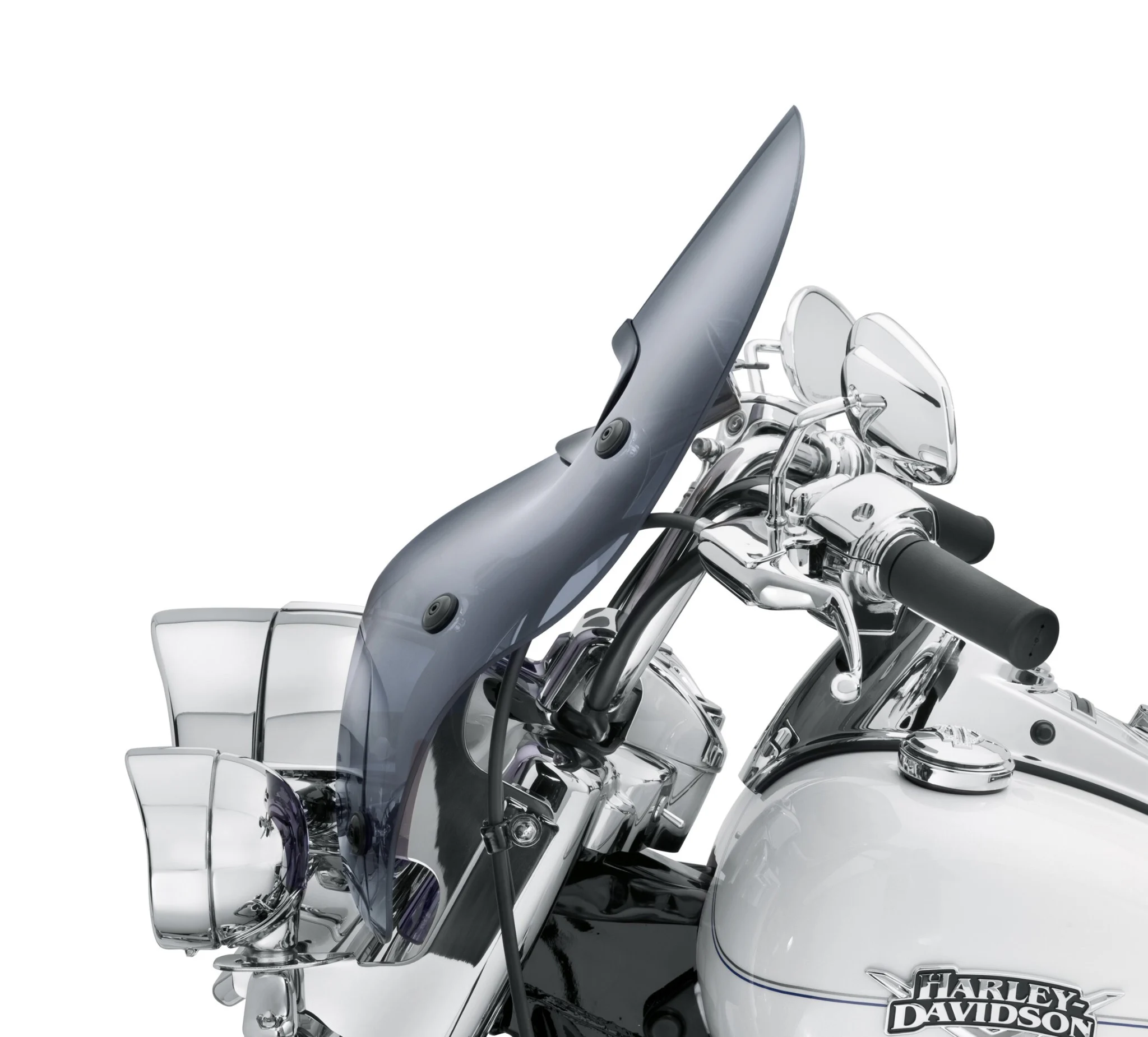 H-D Detachables Wind Splitter Vented Windshield