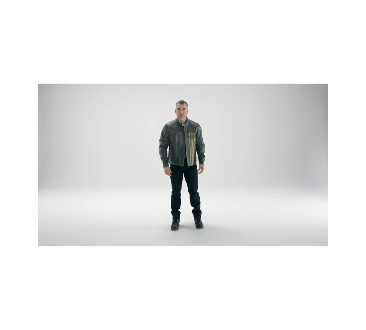 Men's H-D Triple Vent Passing Link II Leather Jacket