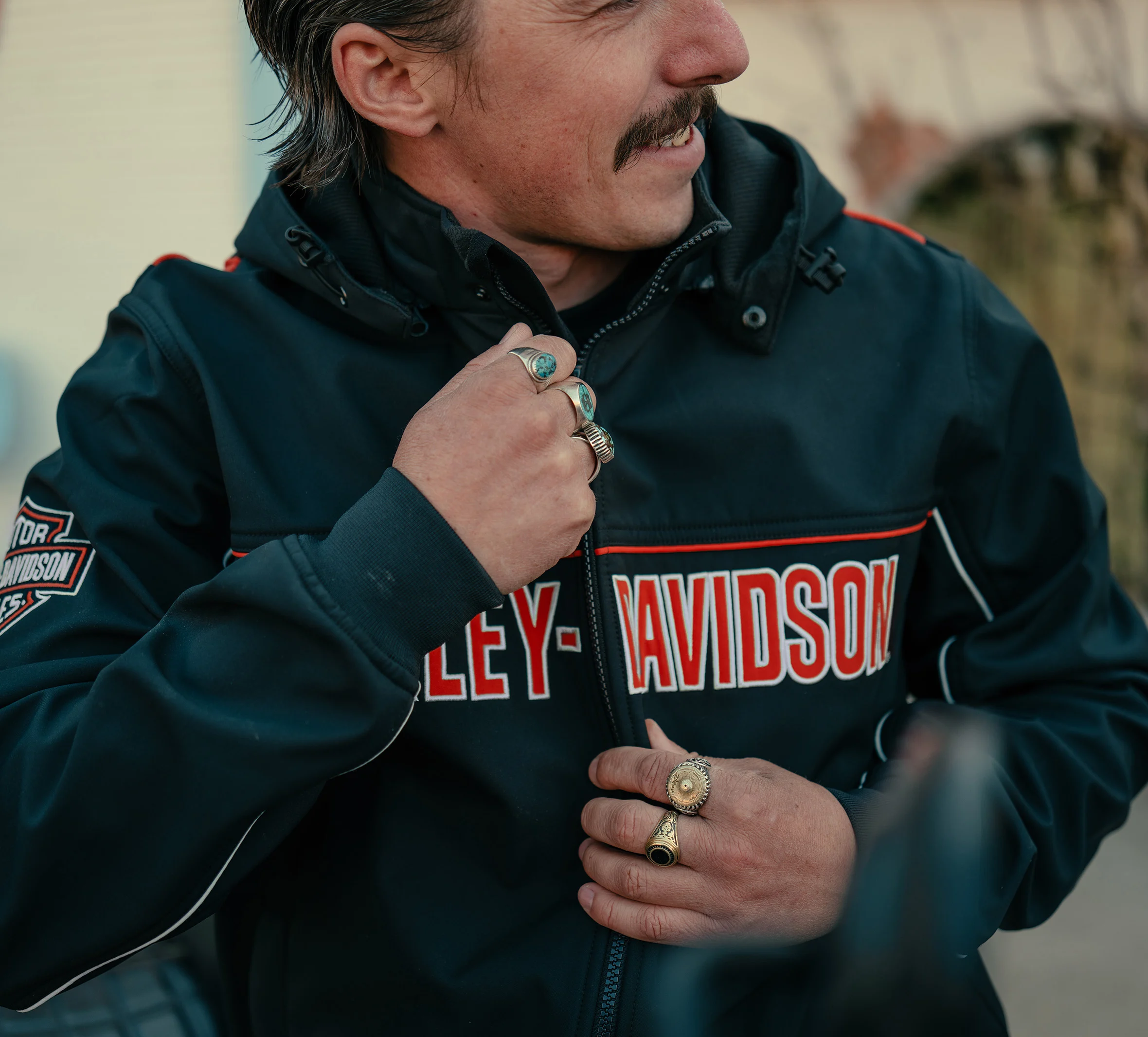 Men's Idyll Windproof Soft Shell Jacket - Harley Black