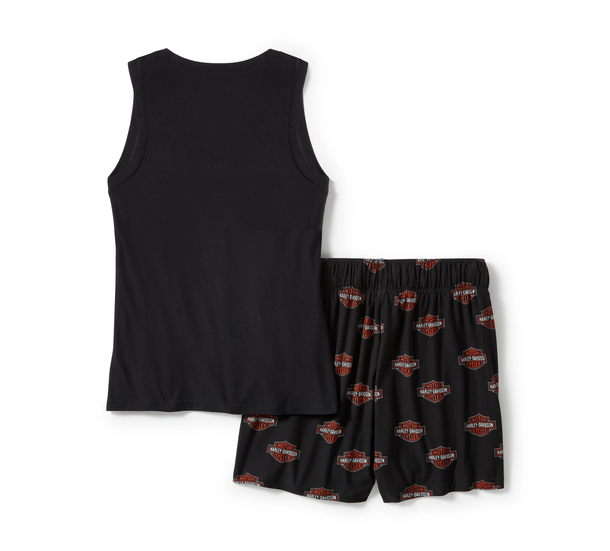 Women's Bar & Shield Print Pajama Short Set