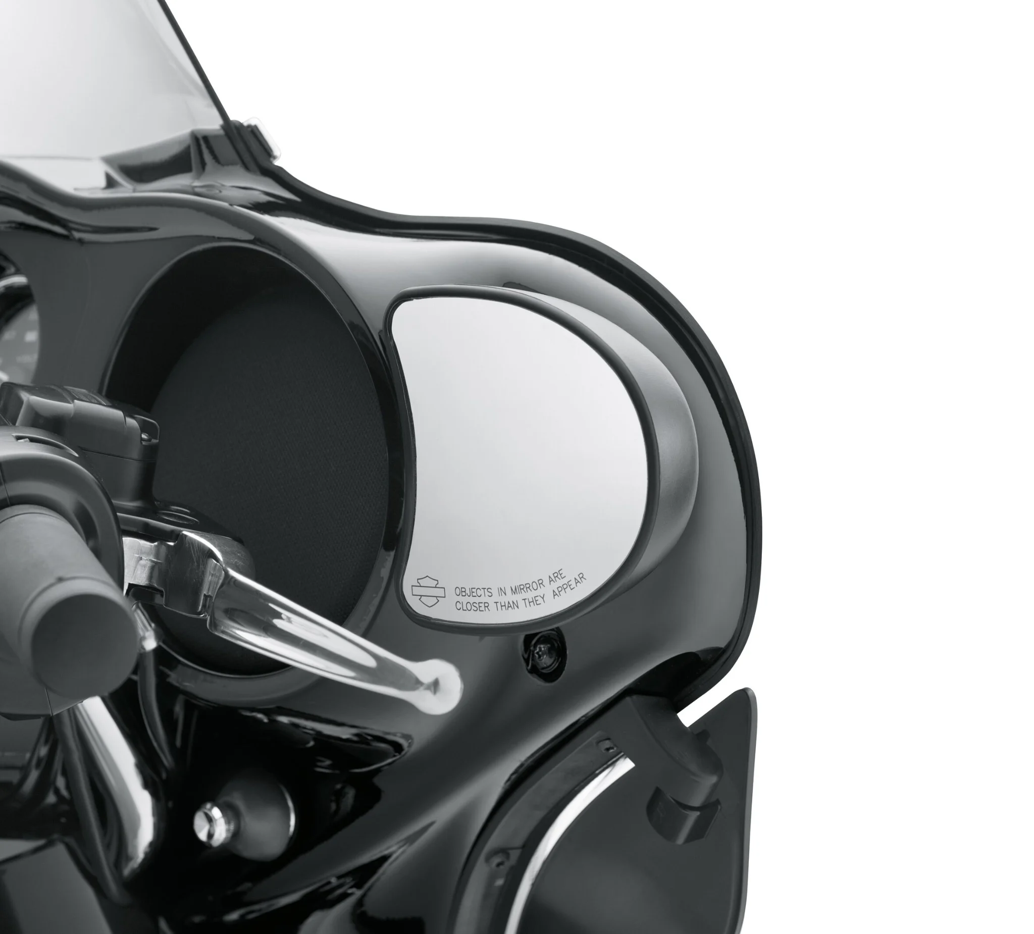 Black Fairing Mount Mirrors