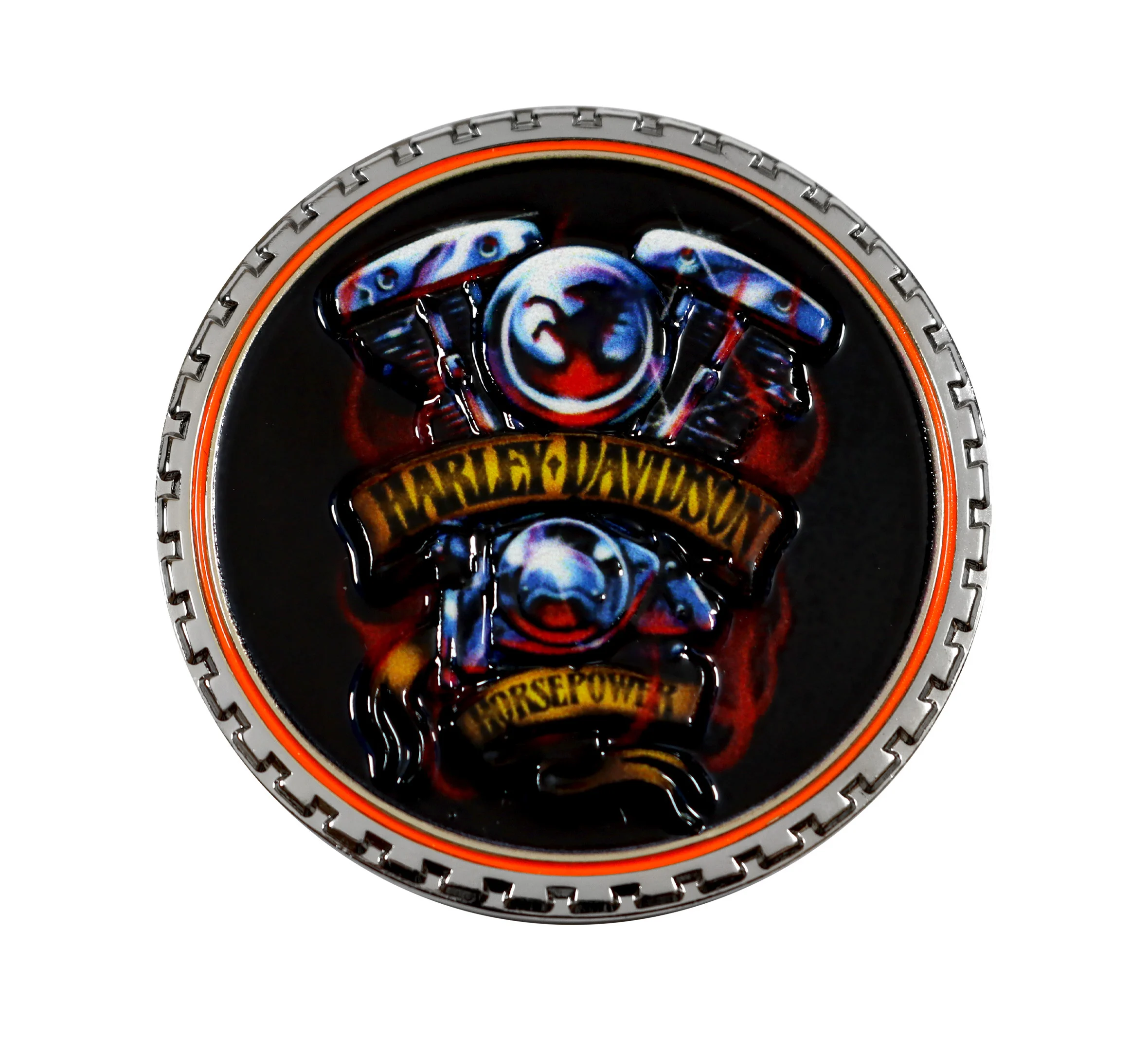 Chrome Horsepower Coin