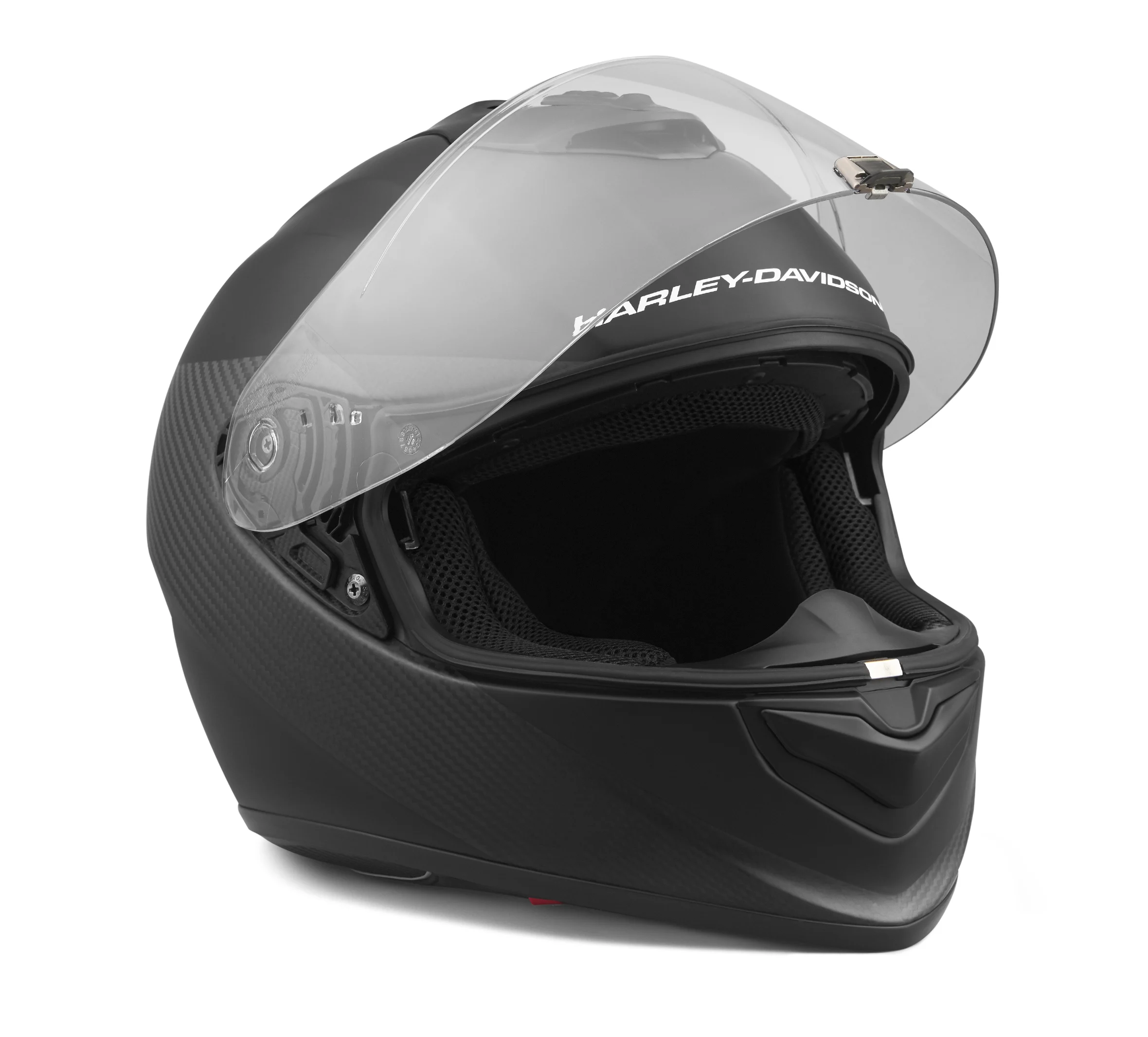 H-D Brawler Carbon Fiber X09 Full Face Sun Shield Helmet