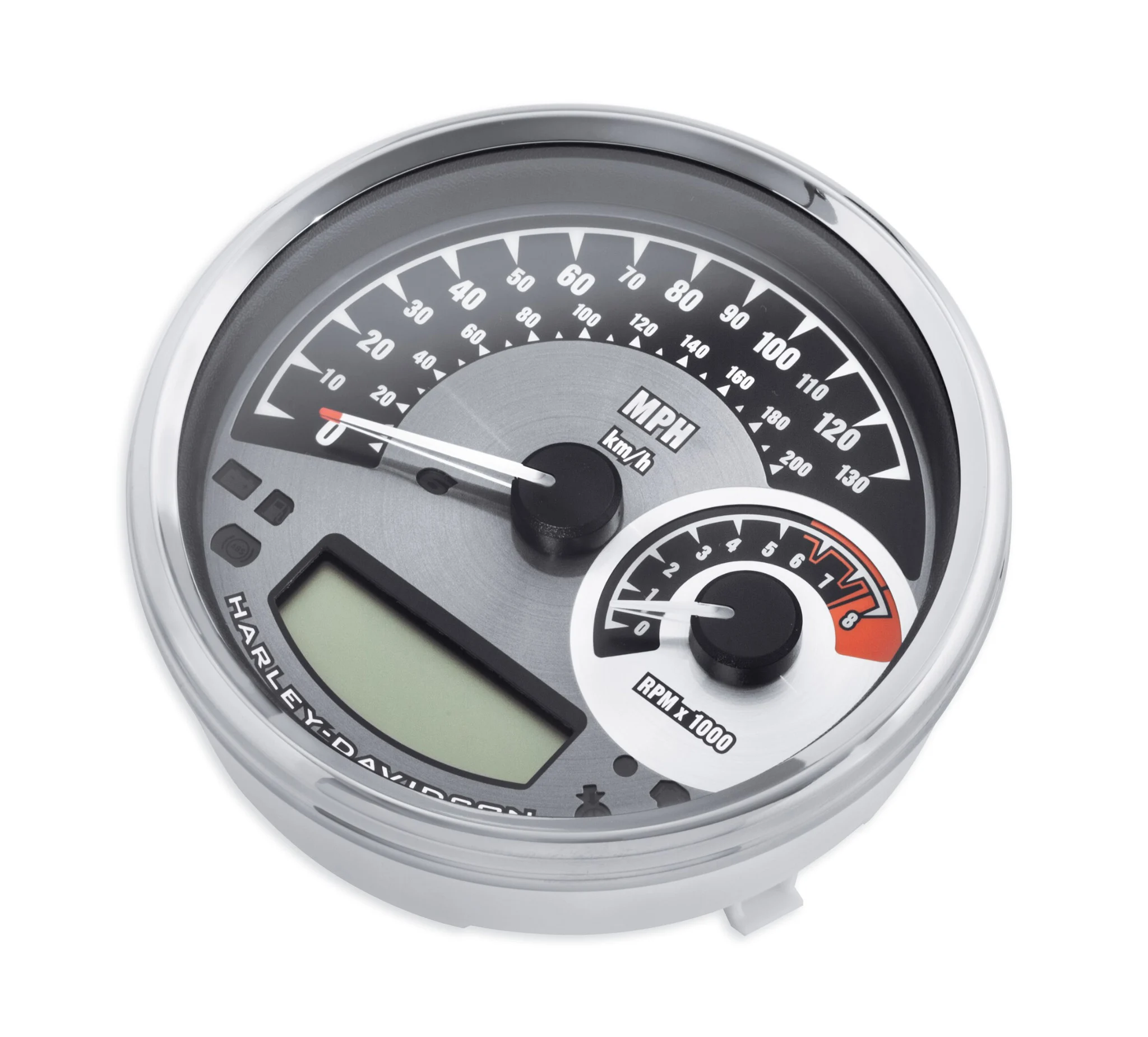 Black Dial Analog Speedometer/Tachometer
