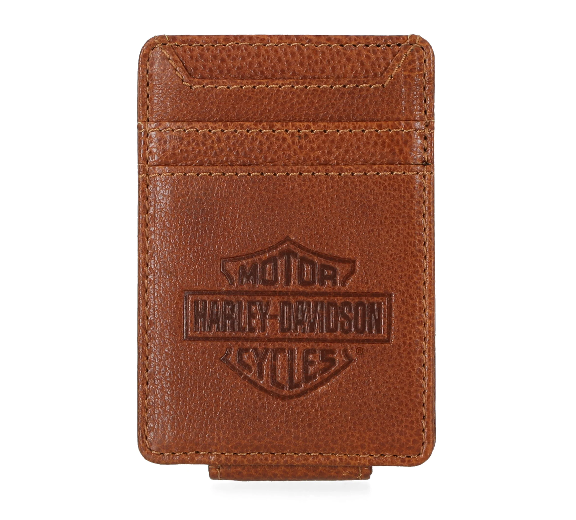 Bar & Shield Front Pocket Money Clip Wallet