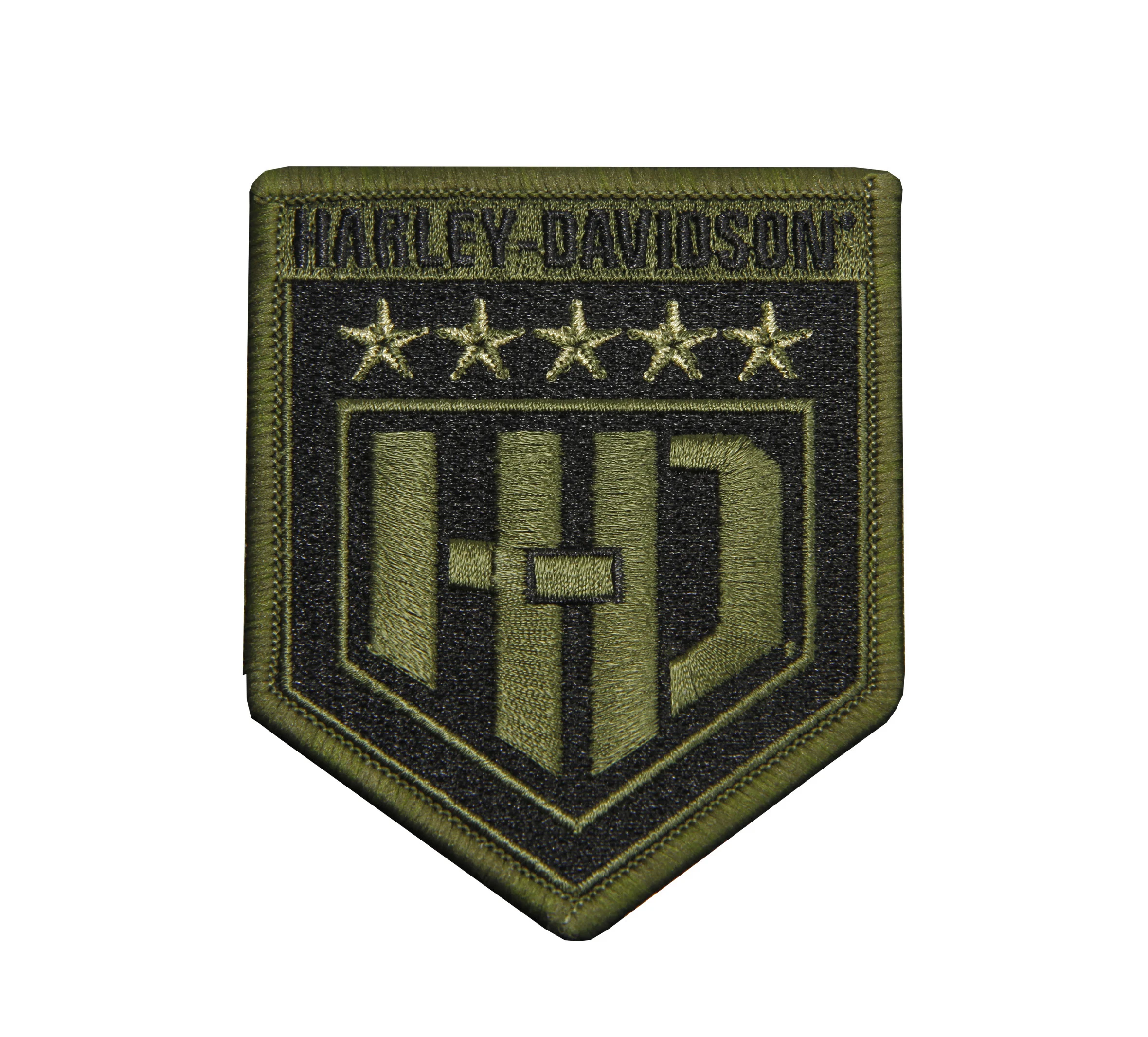 3.5" H-D Green Shield Patch