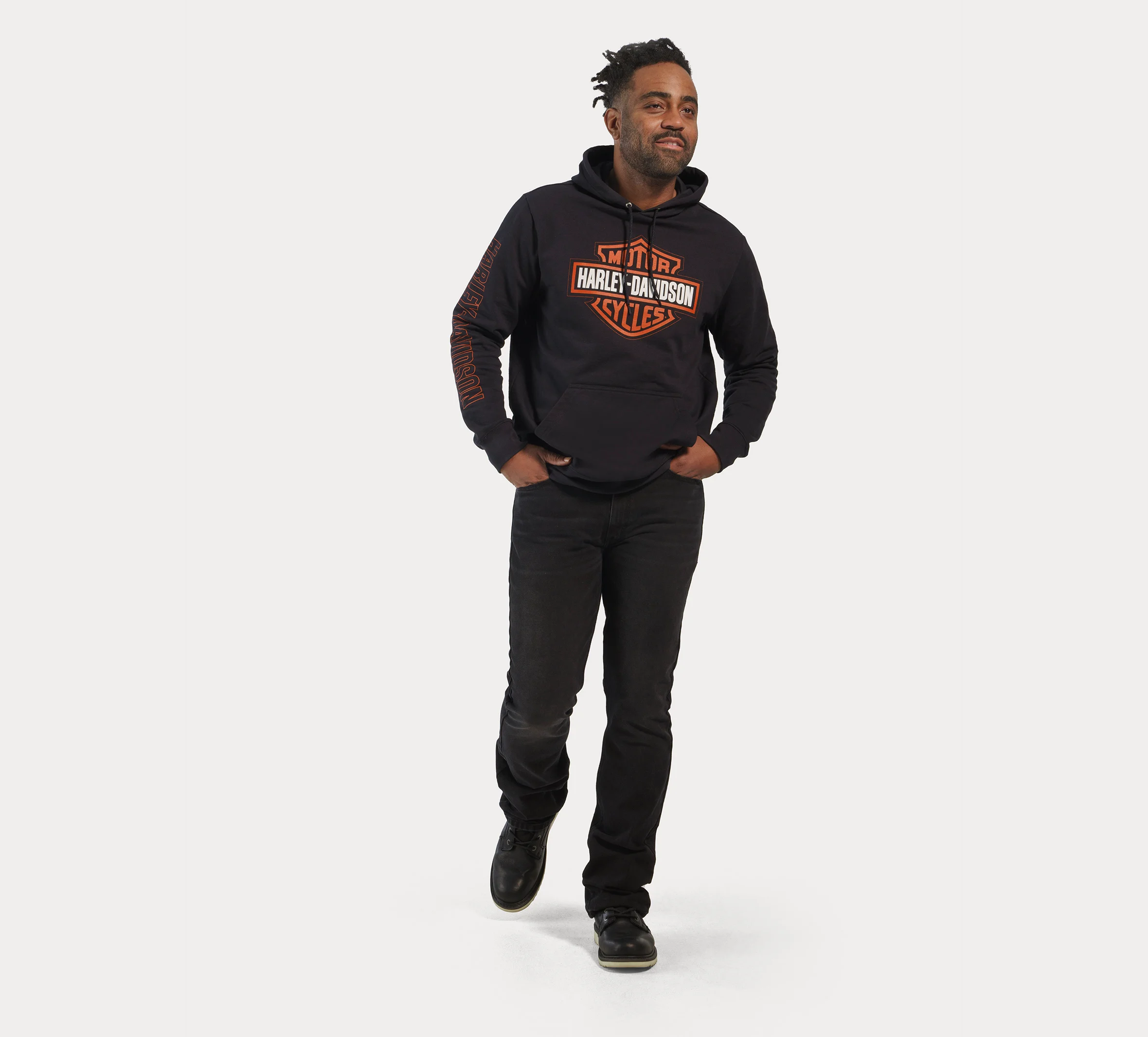 Men's Harley-Davidson Bootcut Jean - Denim Washed Black