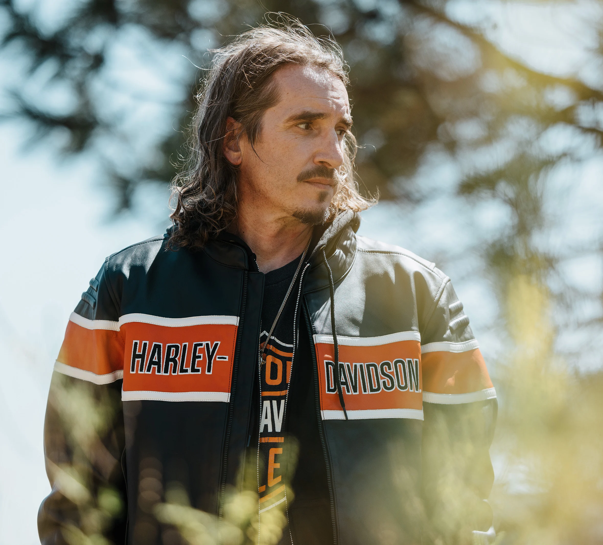 Men's H-D Trenton Leather Riding Jacket