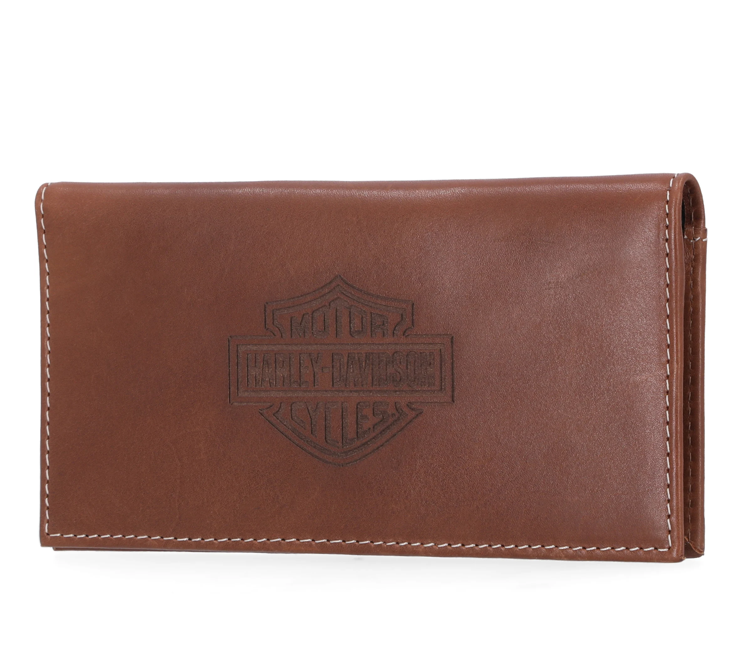 Laser Logo Rodeo Wallet - Cognac