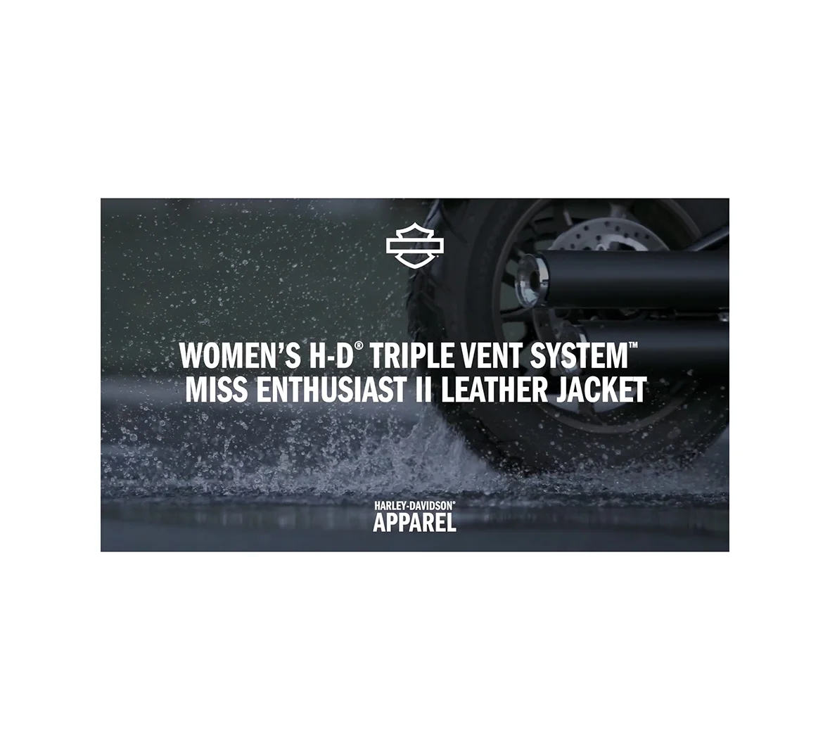 Women's H-D Triple Vent Miss Enthusiast II Leather Riding Jacket