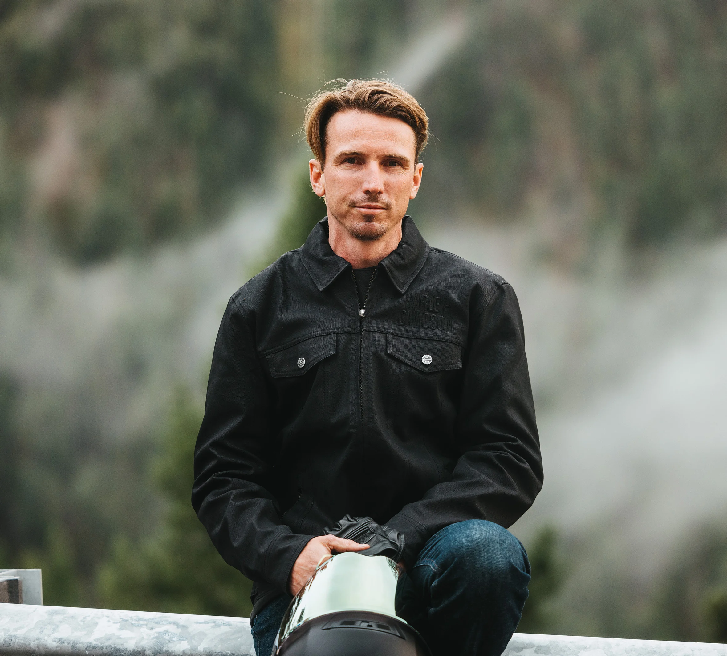 Men's H-D Flex Layering System Trucker Riding Jacket