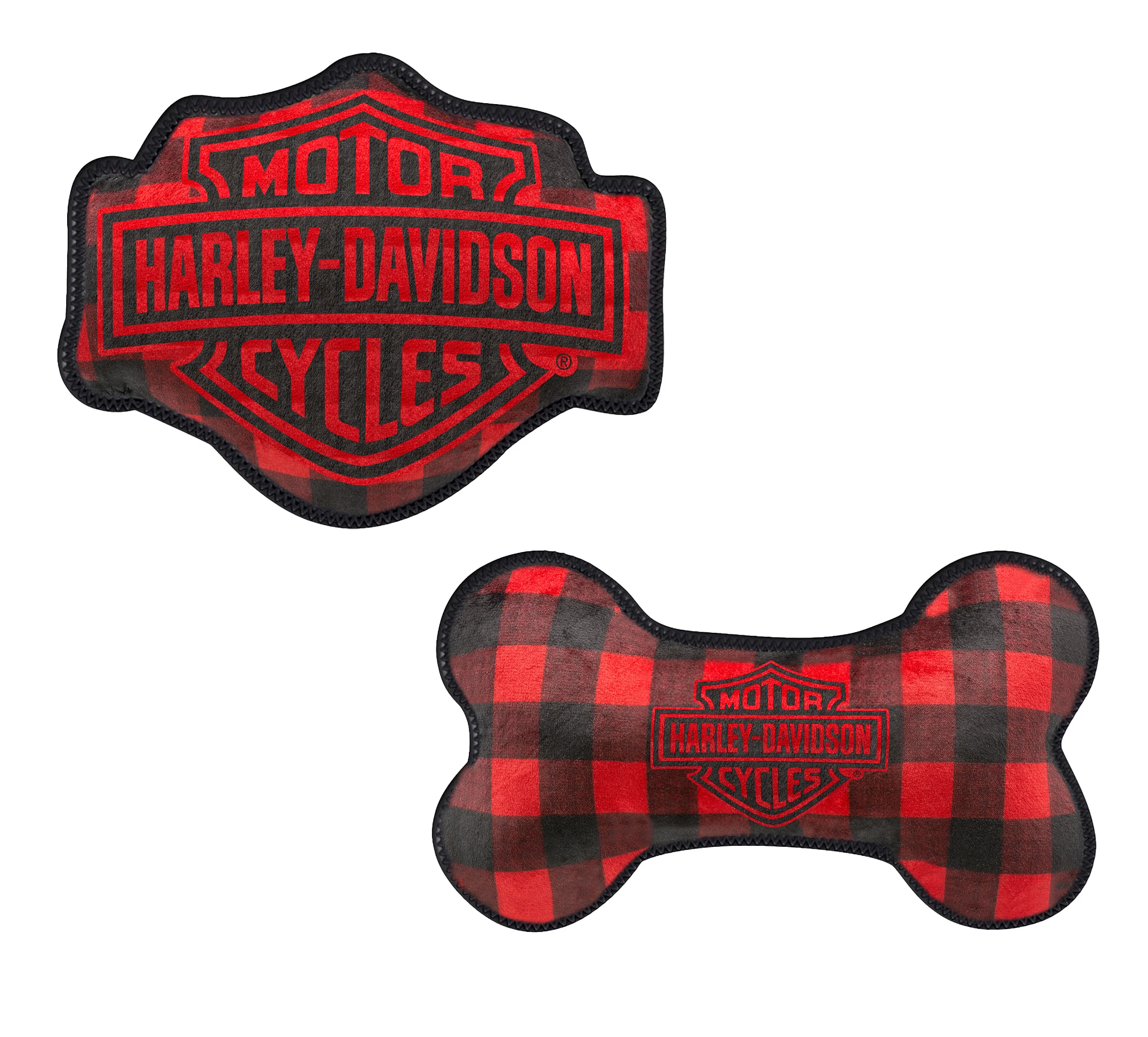Holiday Plaid Pet Toy Set