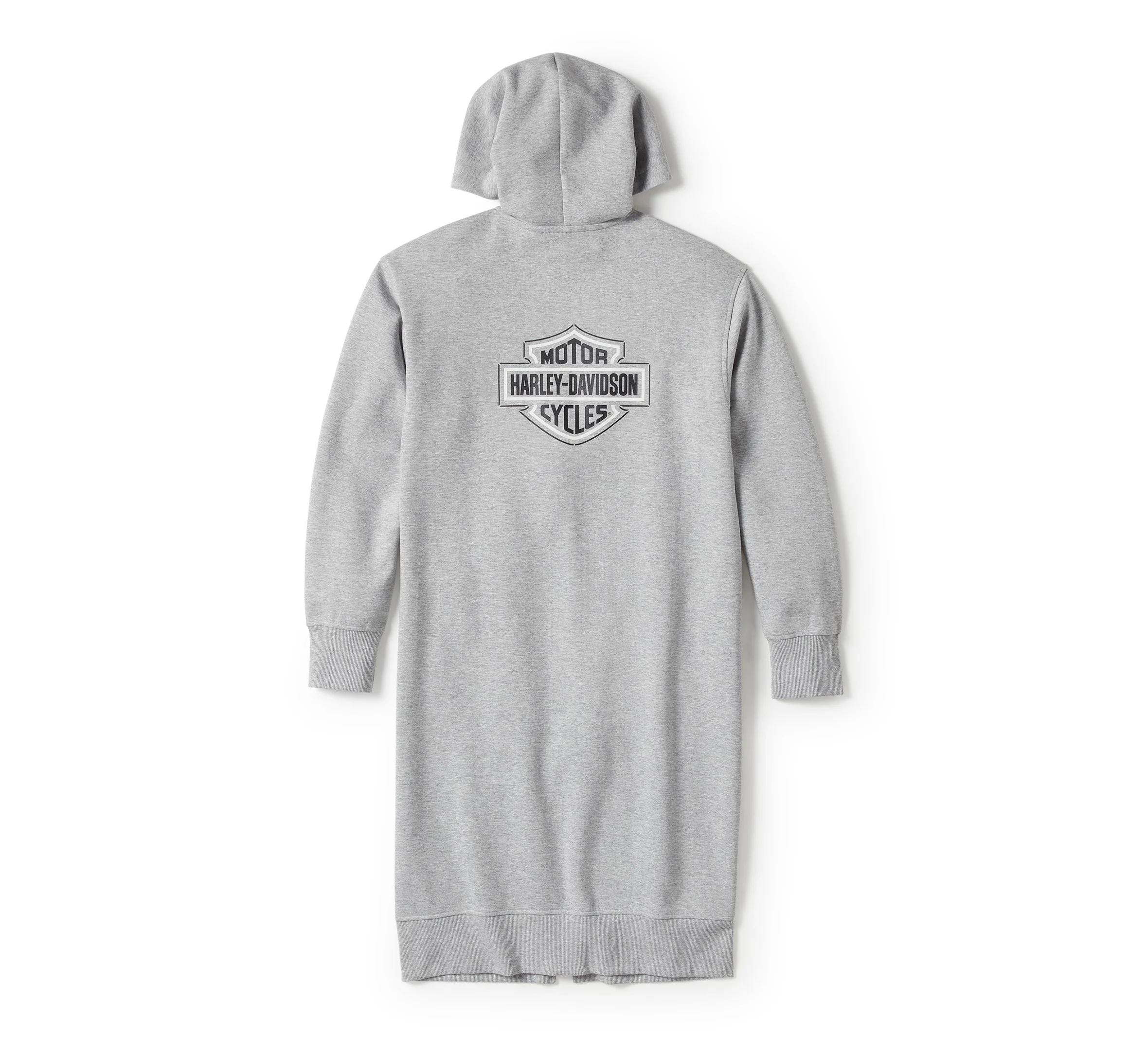 Women's Essential Fleece Full Zip Duster - Light Grey Heather