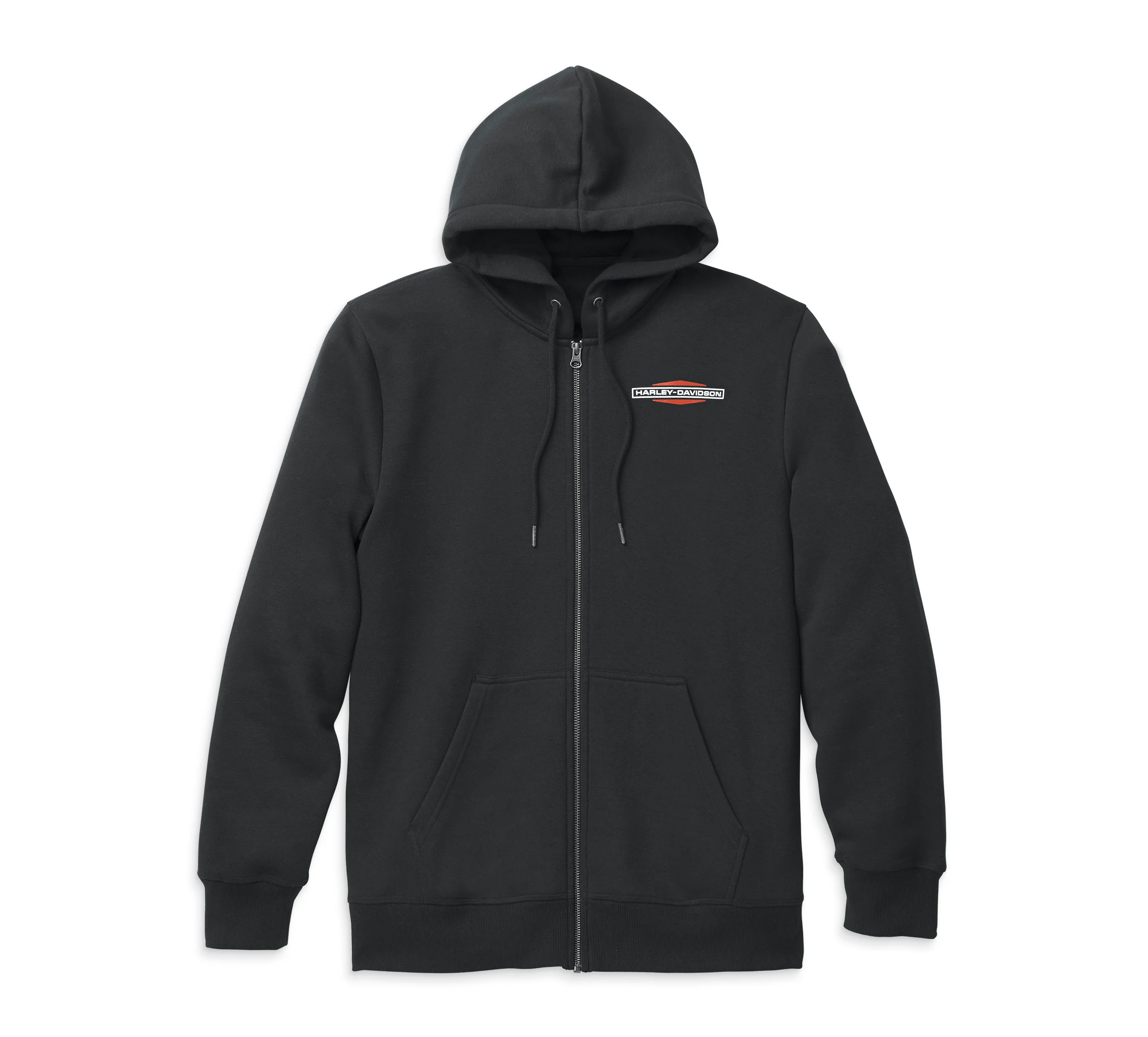 Men's Stacked Logo Zip Front Hoodie