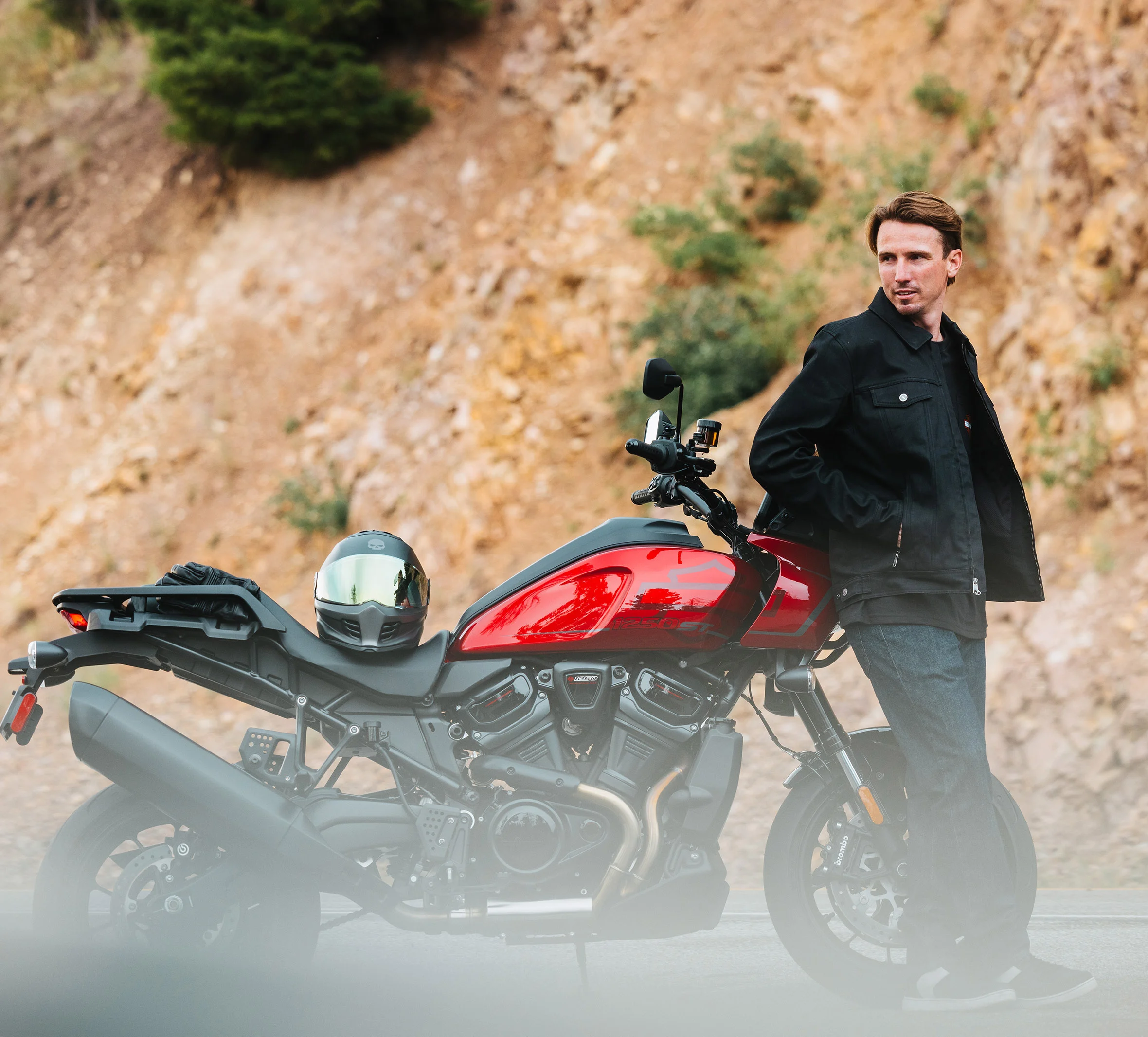 Men's H-D Flex Layering System Trucker Riding Jacket