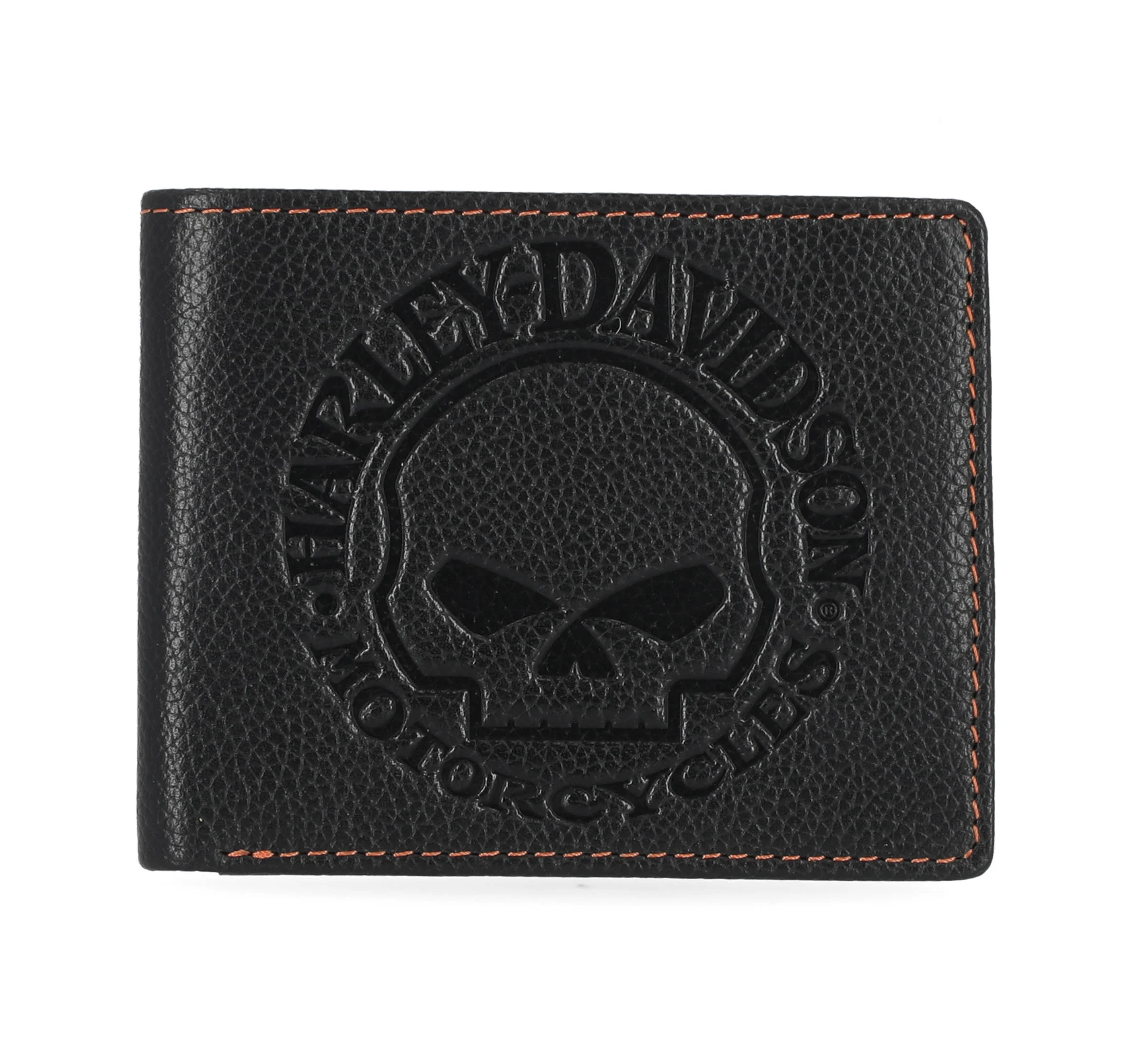 Men's Classic Leather Skull Passcase