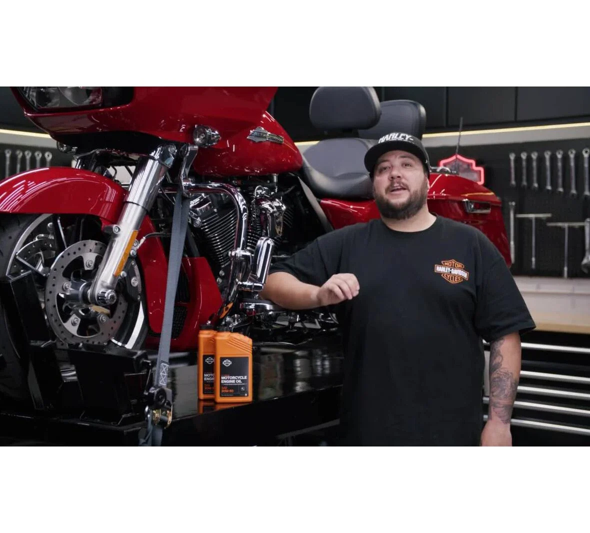 5 Qt. H-D 360 Motorcycle Oil Change Kit – Chrome Filter