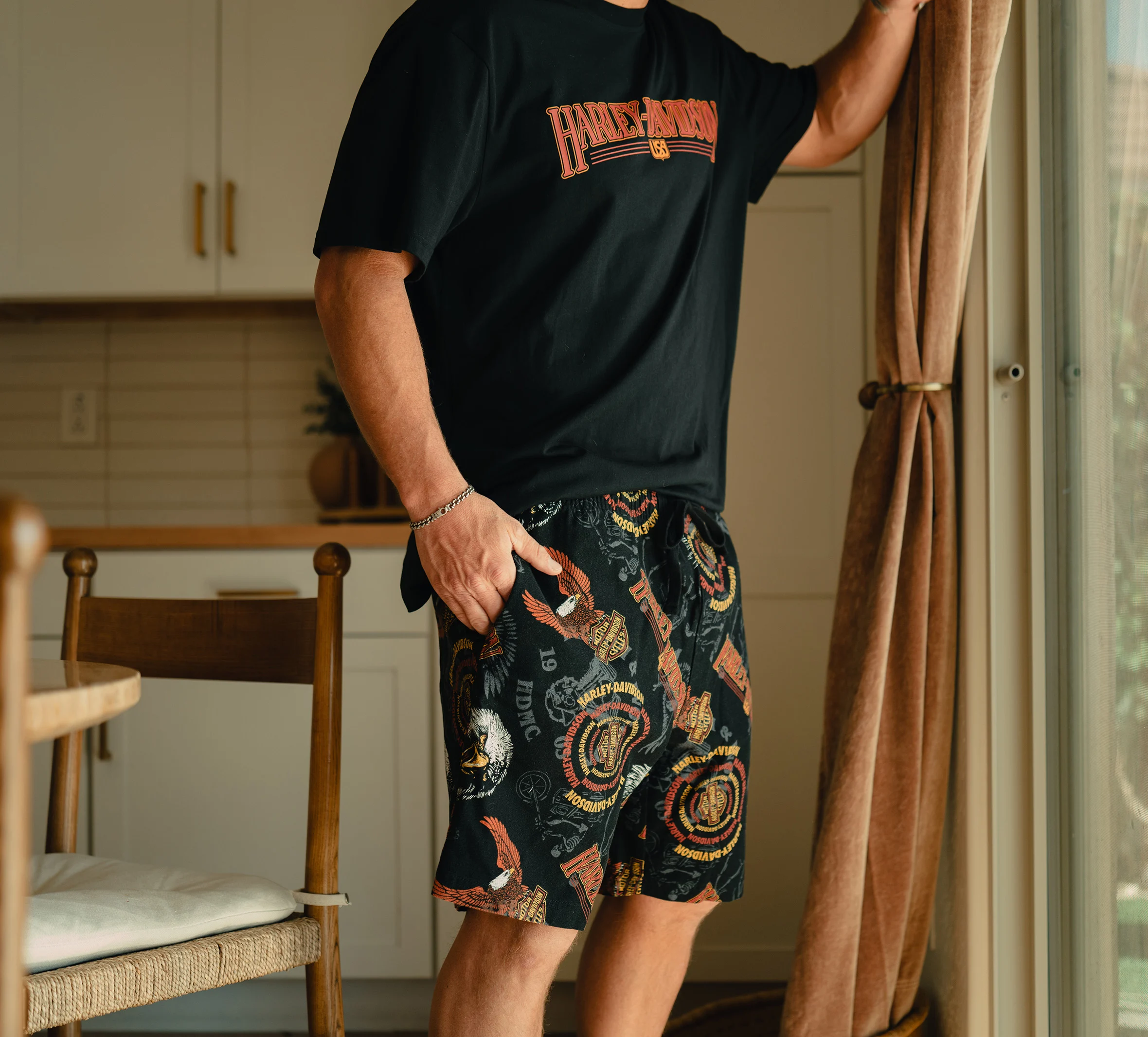 Men's 80s Tank Pajama Shorts Set