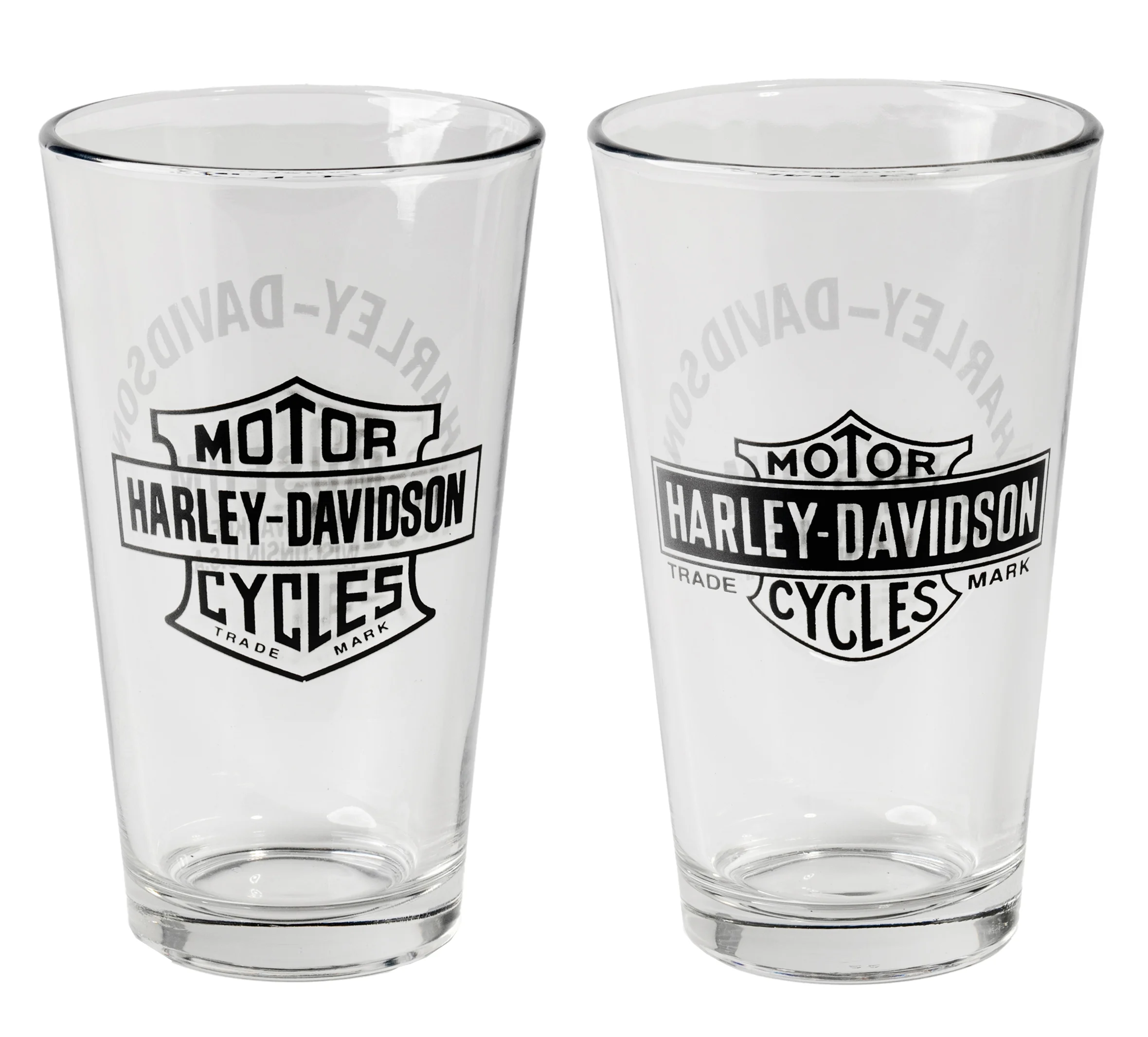 Bar & Shield Pint Glasses - Set of 2