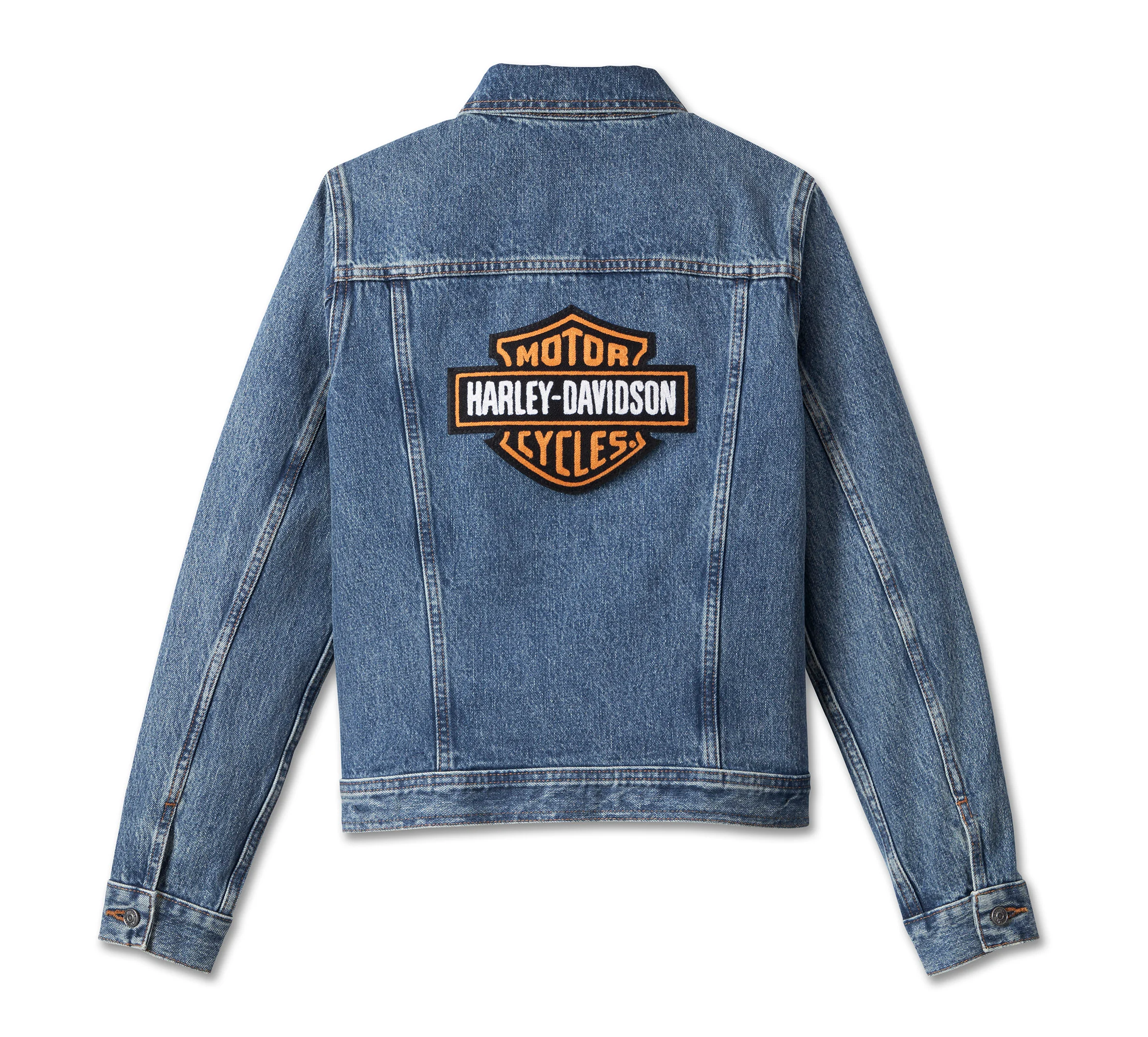 Women's Essential Bar & Shield Denim Jacket - Medium Indigo