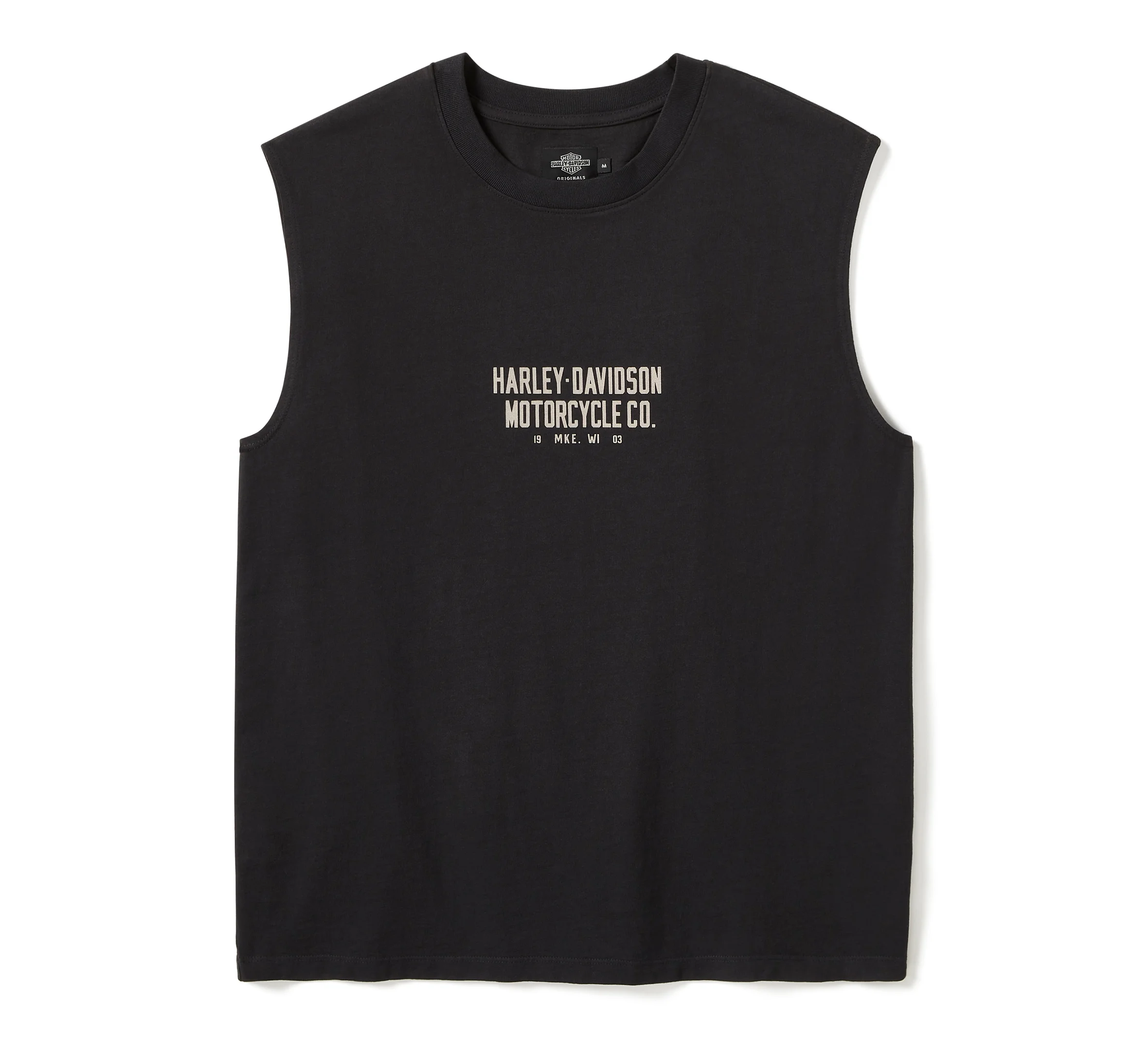 HDMC Sleeveless Tee - Oil Stain Black