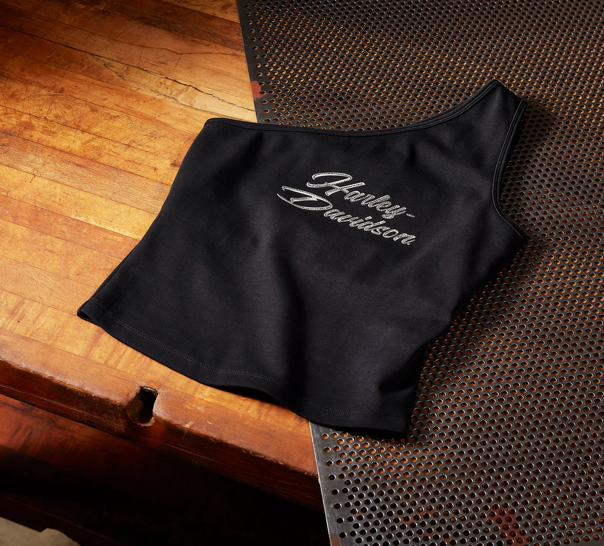 Women's Essential Bling One Shoulder Top