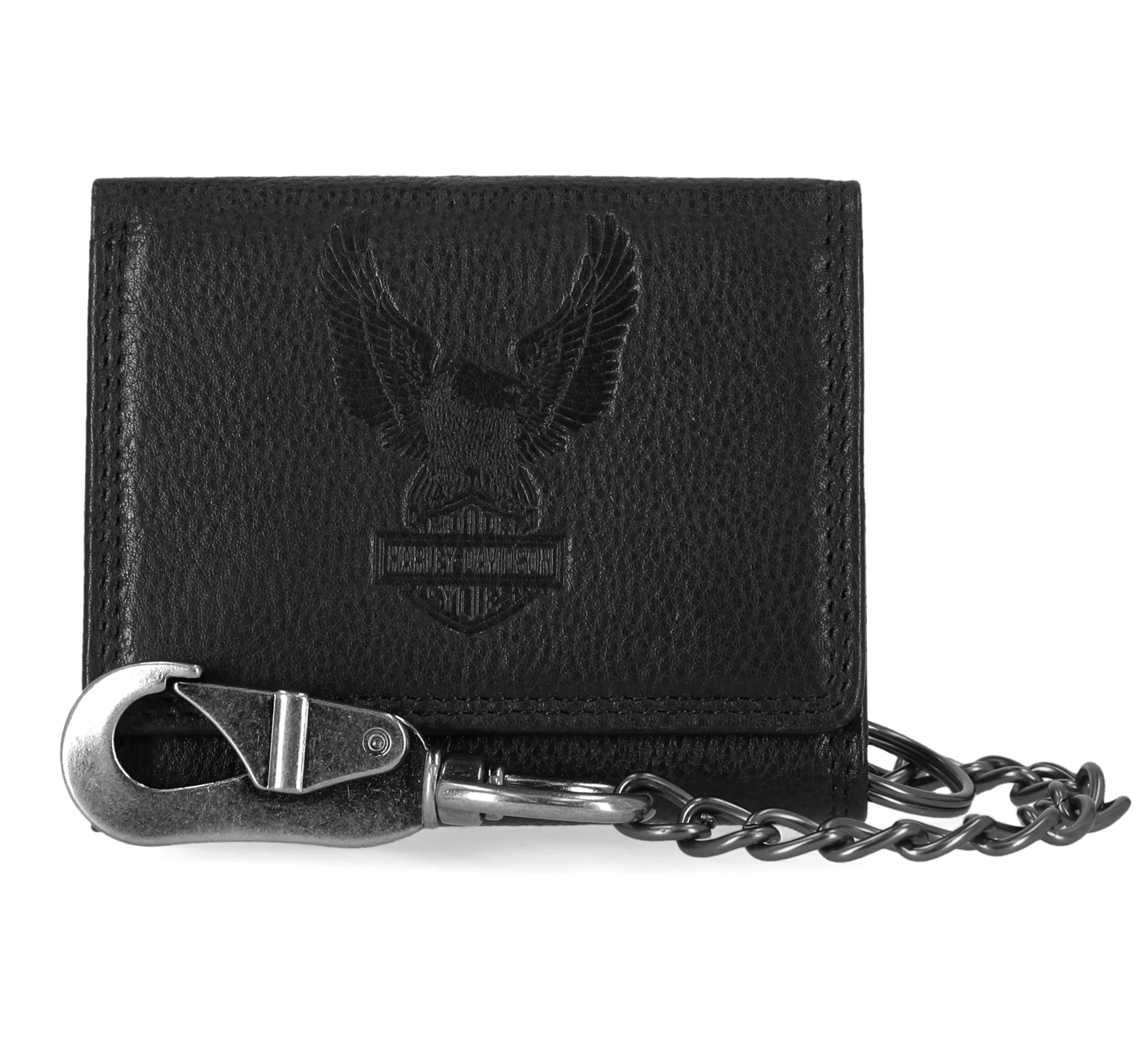 Eagle Trifold Wallet With Chain