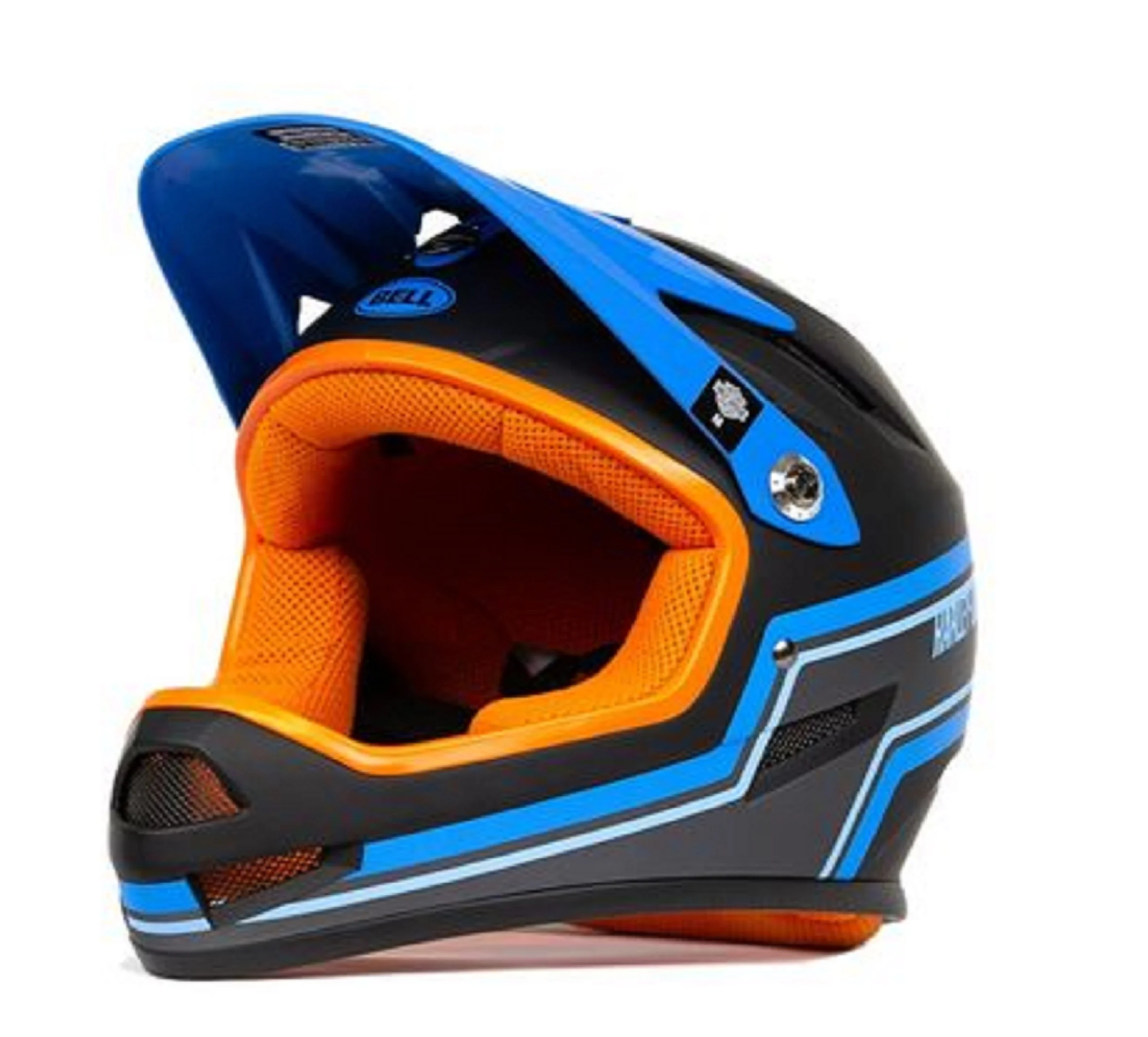 Sanction Youth Bike Helmet - Blue/Orange