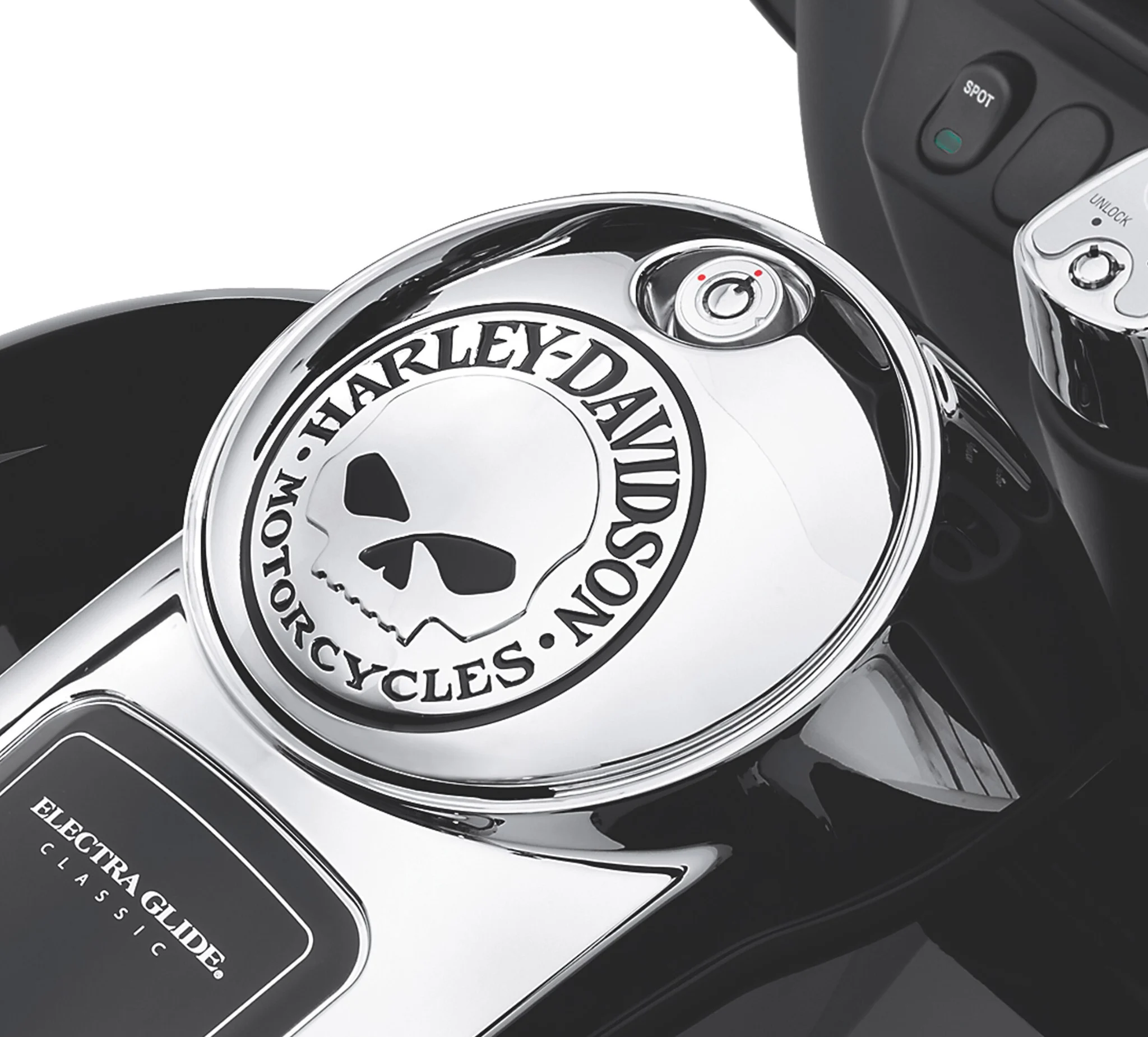 Willie G Skull Fuel Tank Console Door