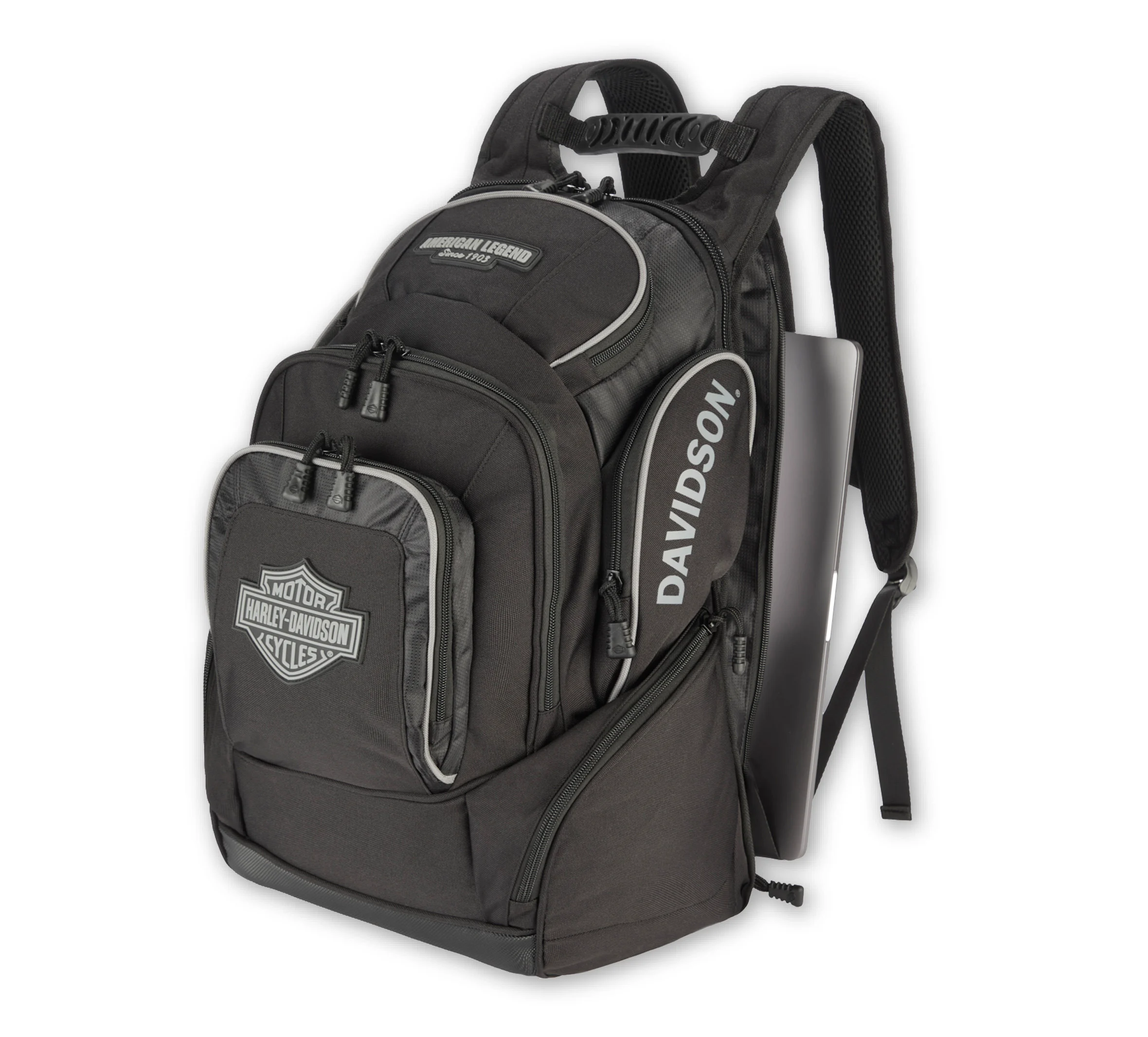 Legend Backpack - Black w/ Silver