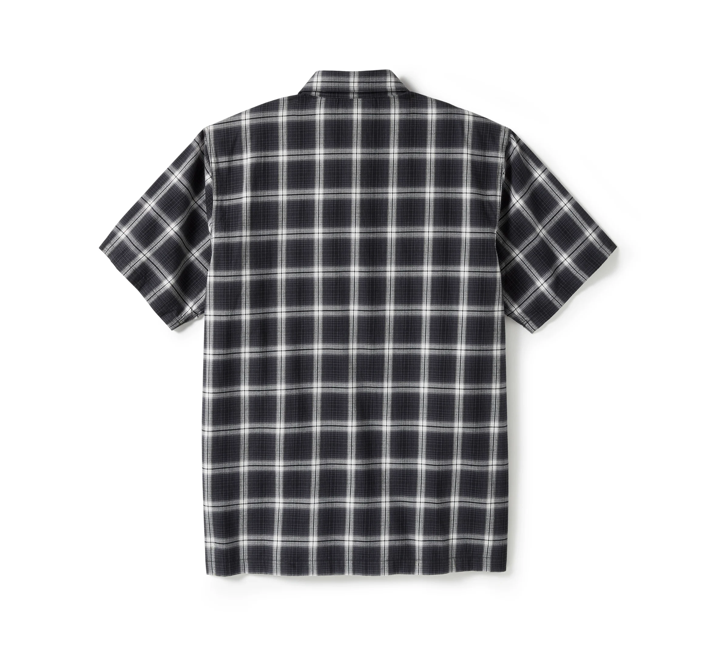 Men's Staple Short Sleeve Shirt - Plaid - Harley Black & Cloud Dancer