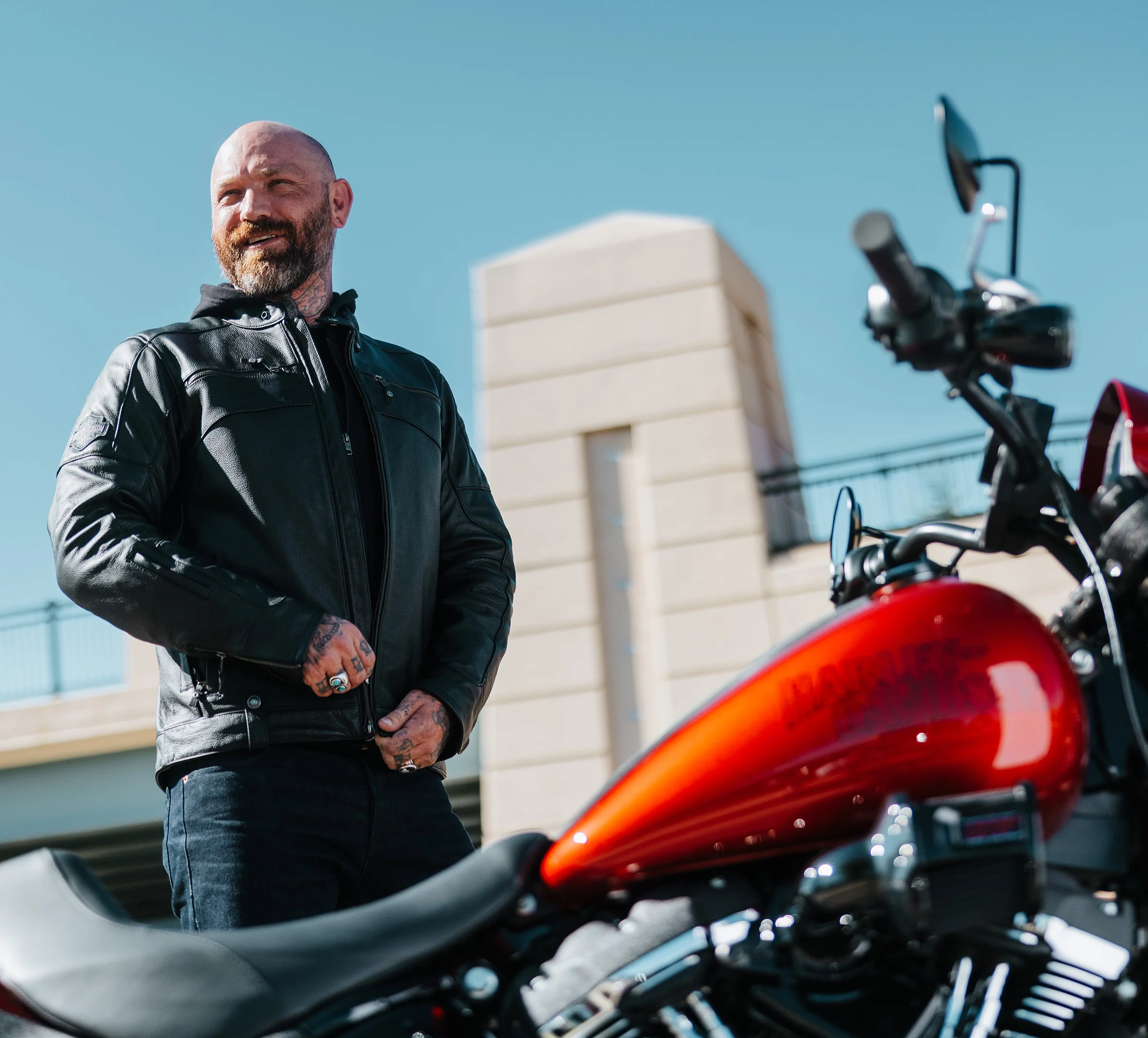 Men's Swingarm 3-in-1 Leather Jacket