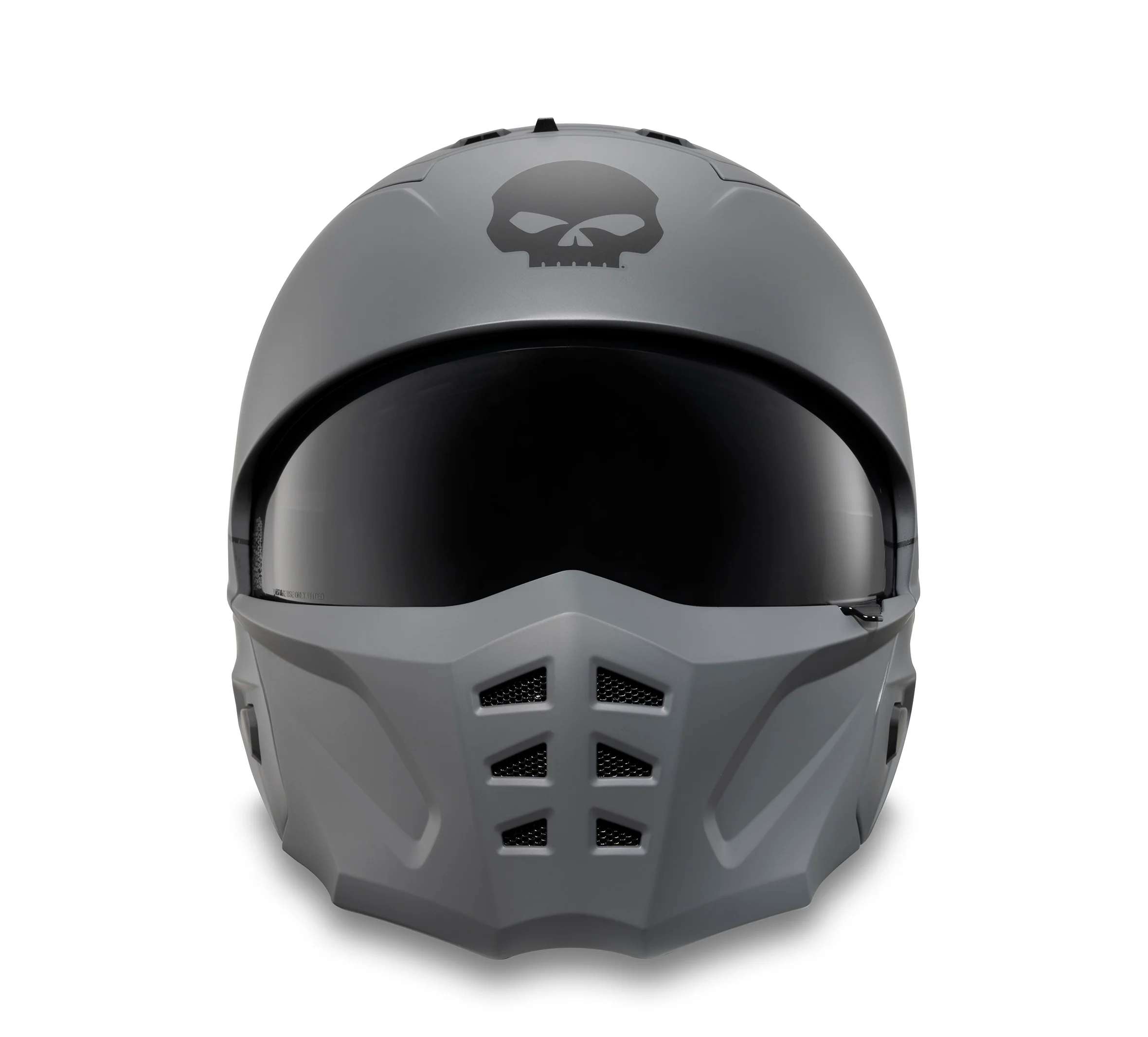 Pilot II 2-in-1 Willie G Skull Helmet - Matte Gunship Grey