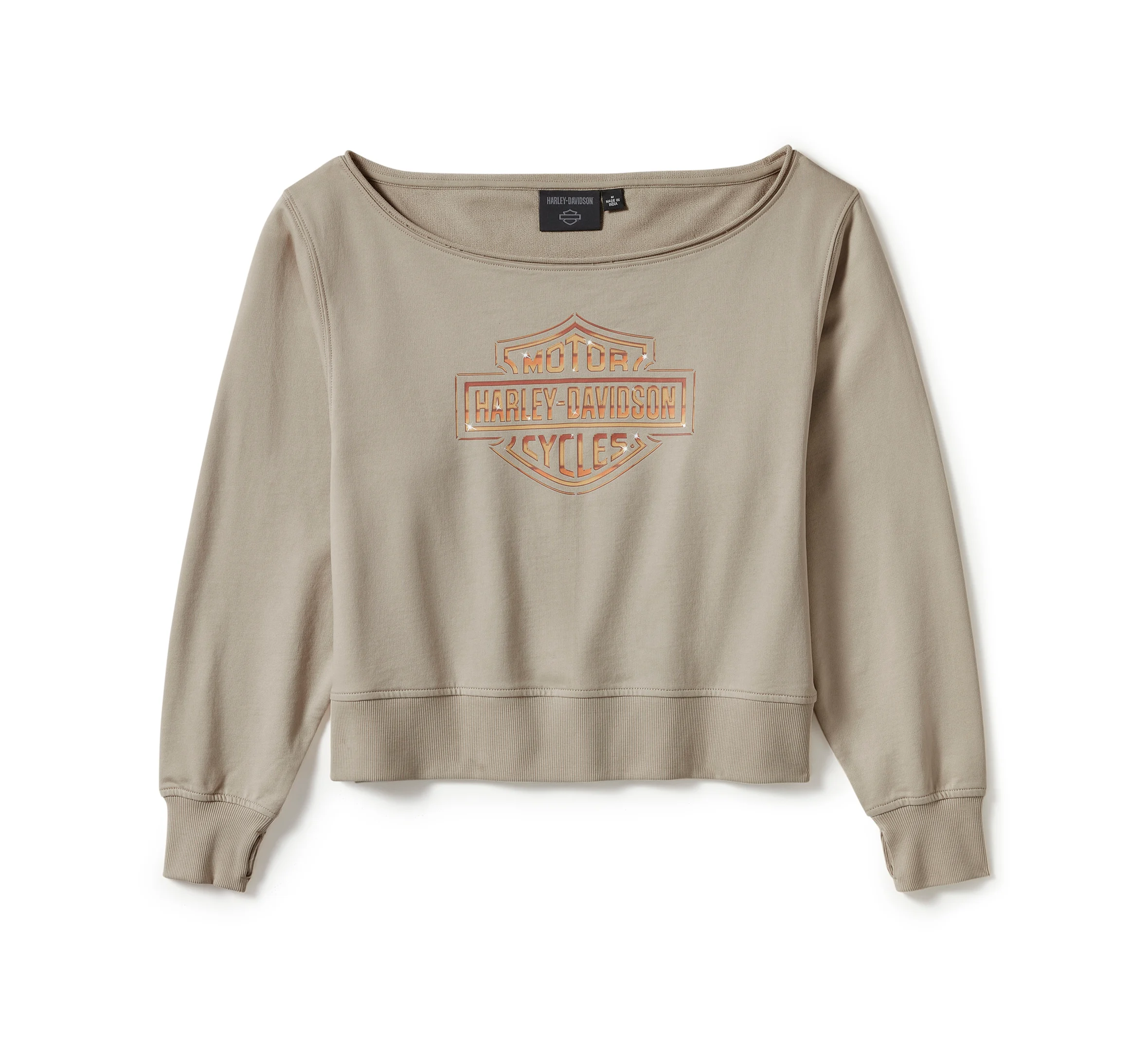 Women's Chrome Evo Off The Shoulder Crew - Island Fossil