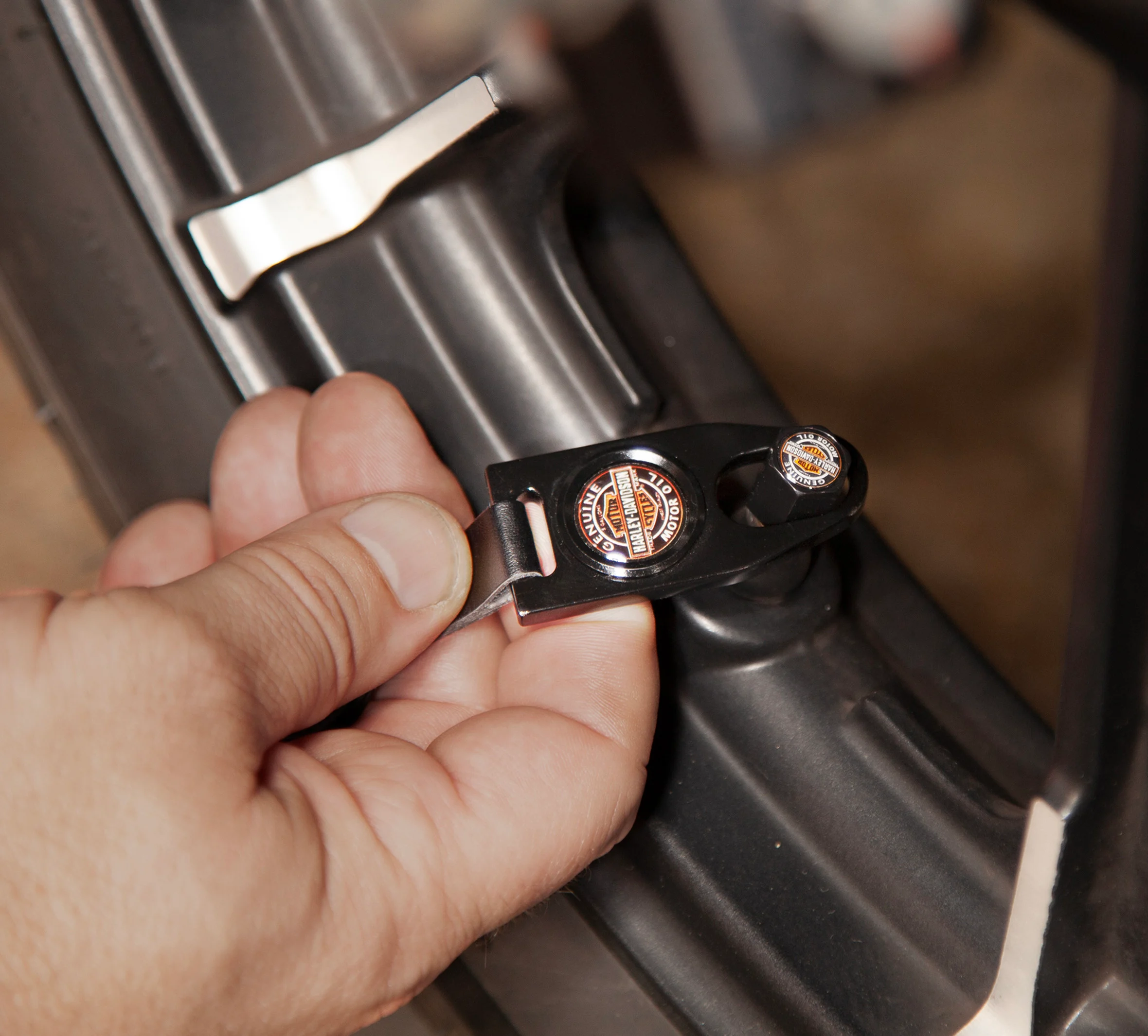 Vintage Logo Key Chain with Valve Stem Covers