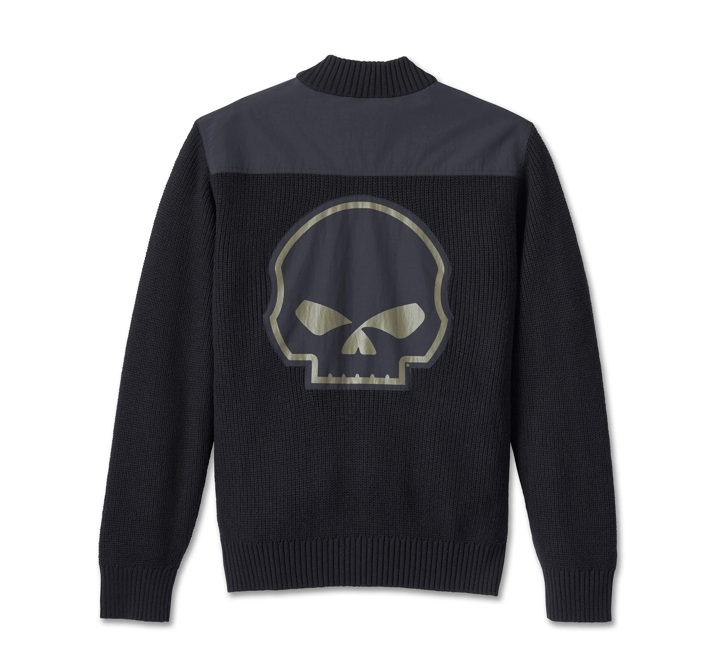 Men's Willie G Skull Sweater - Black Beauty