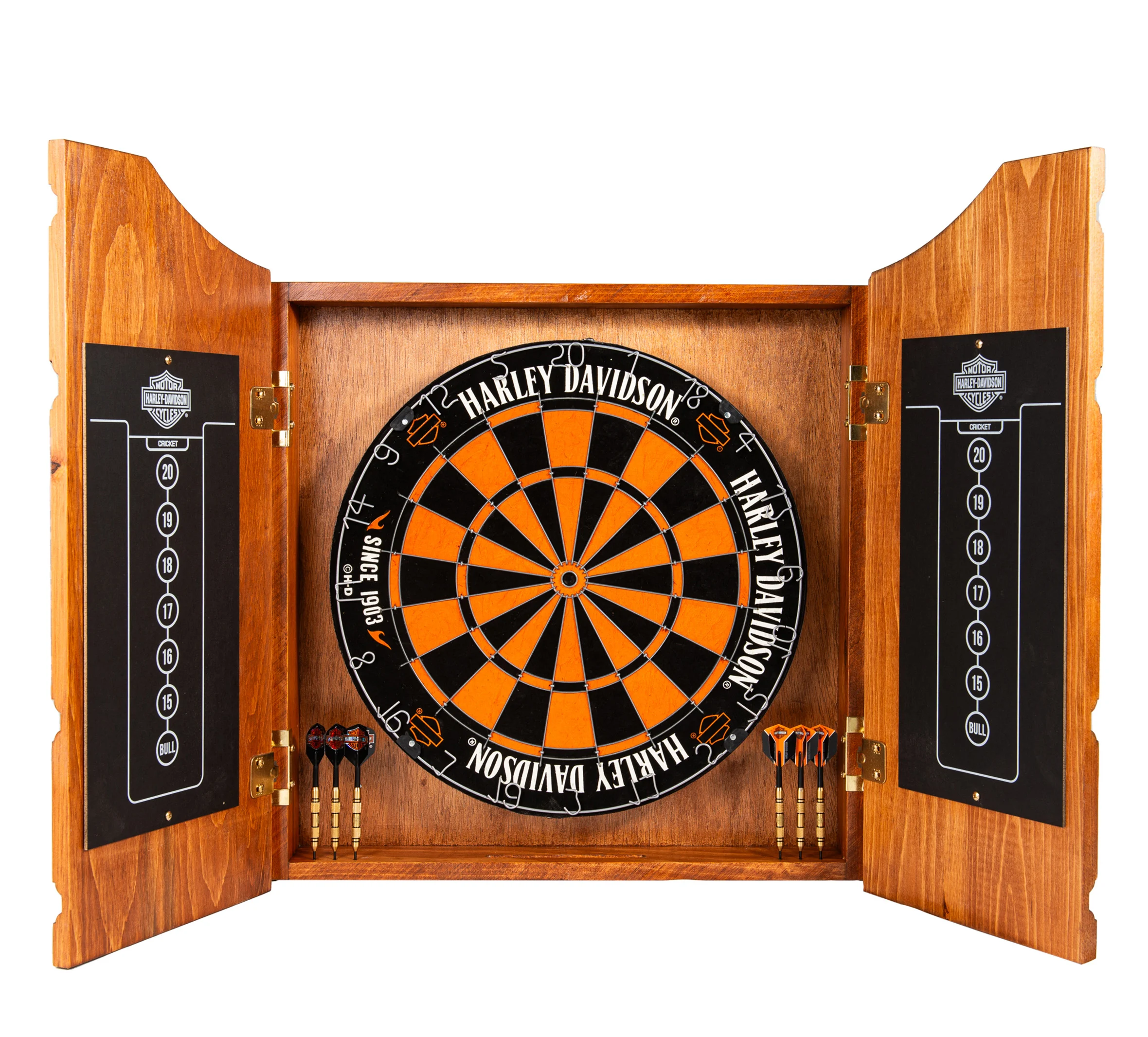 H-D Bar & Shield Dartboard Cabinet Kit