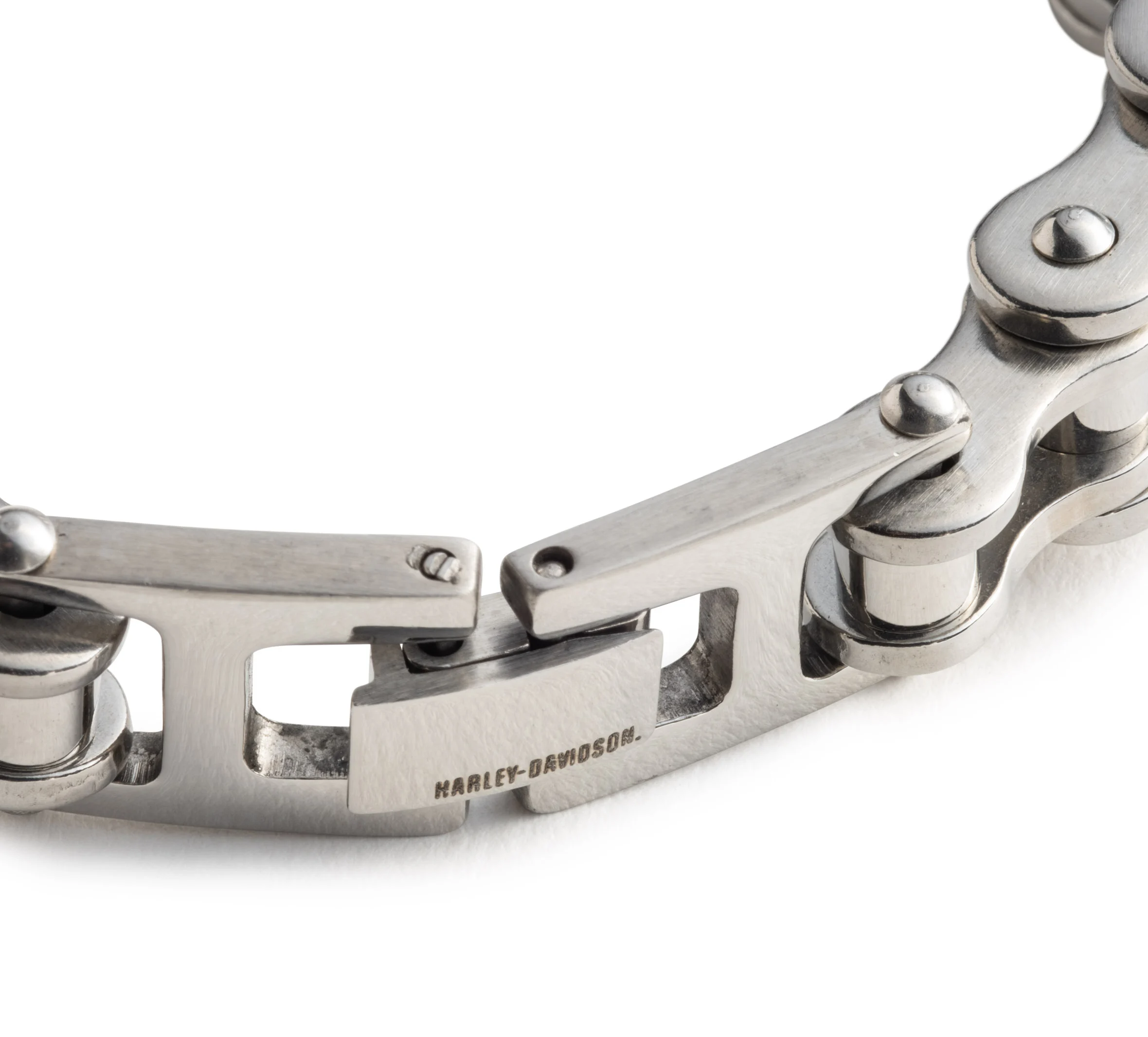Men's 9" Bar & Shield Bike Chain Bracelet