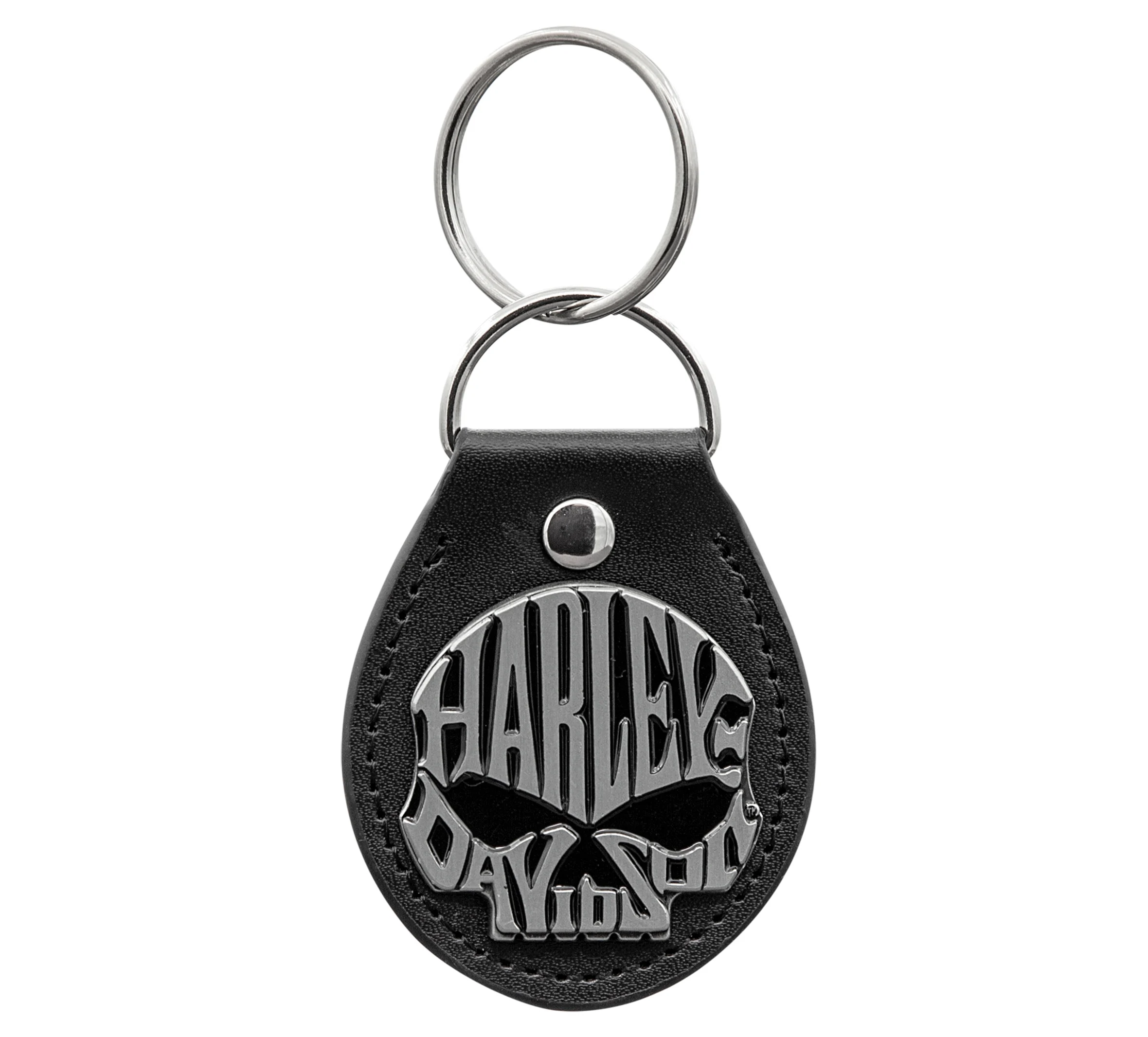 Skull Design Black Fob Key Chain