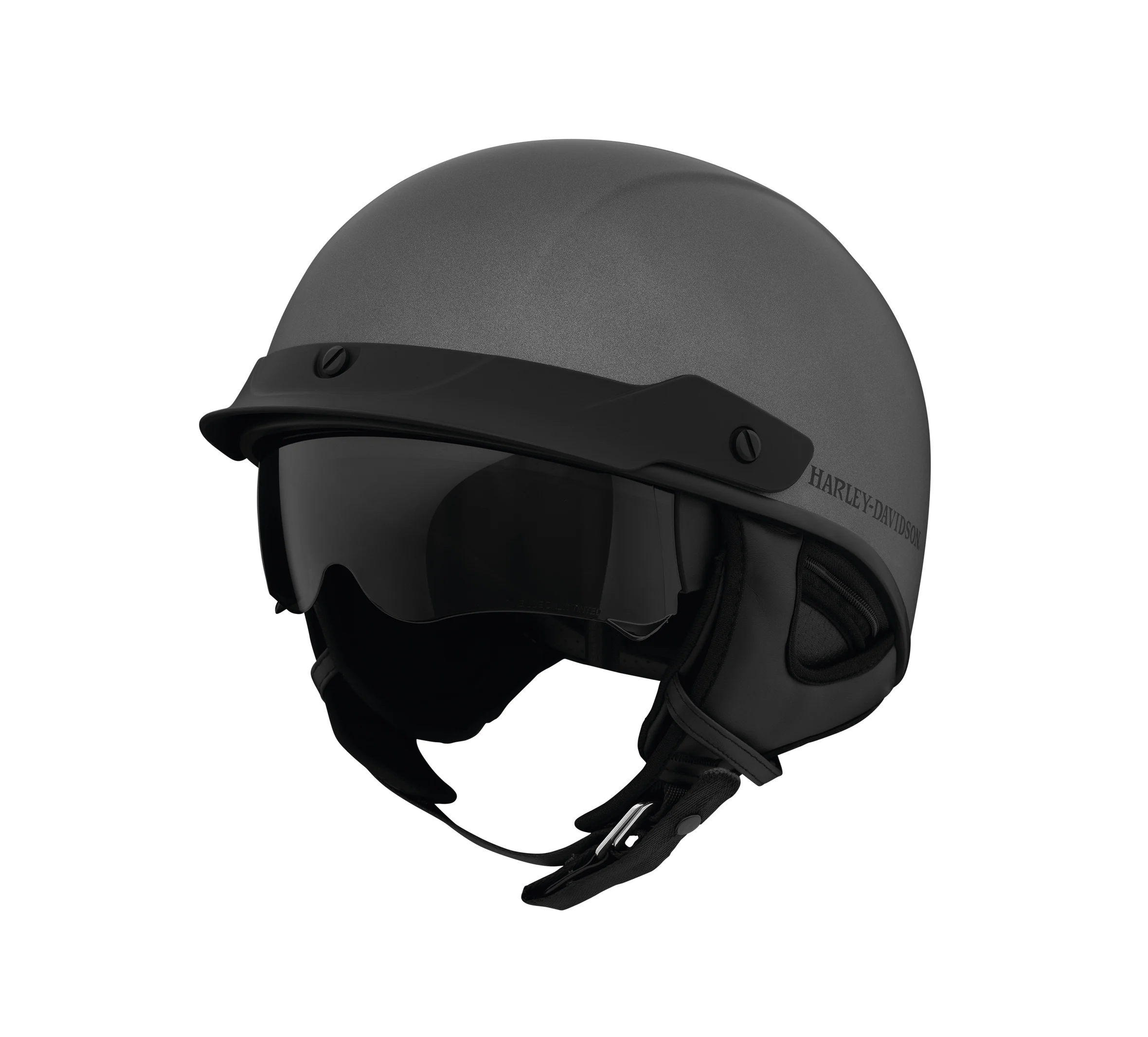 Lucid Ultra-Light Sun Shield J03 1/2 Helmet - Matte Black Silver