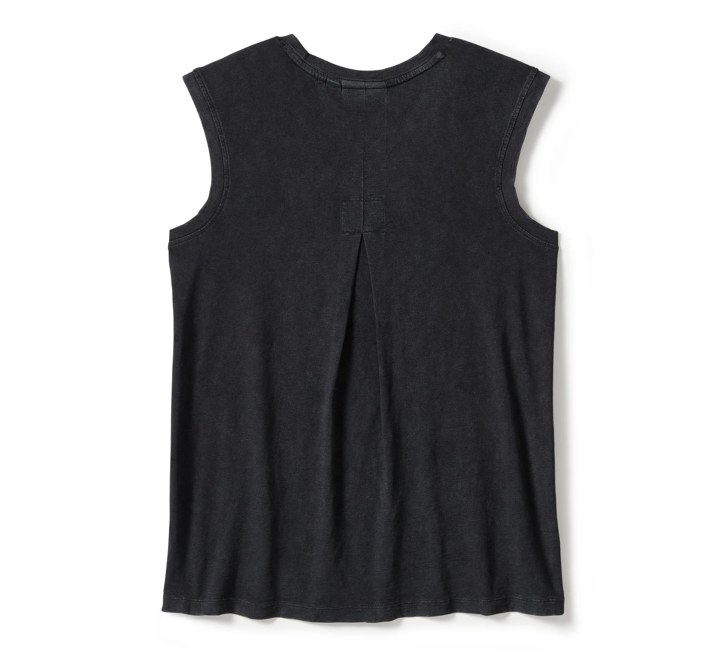 Women's Essential Arched Font Cap Sleeve Tank - Harley Black