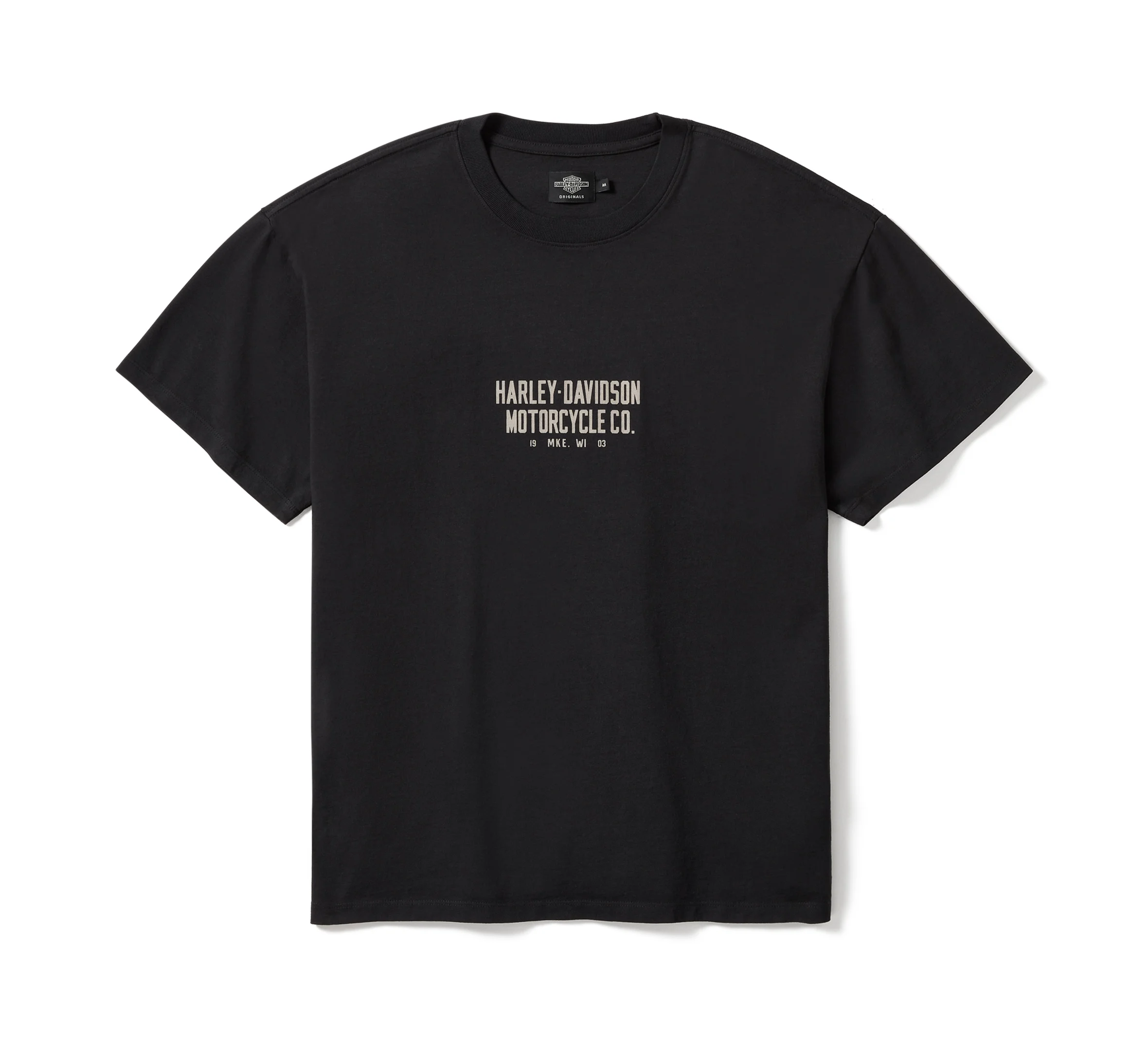 HDMC Silver Wing Standard T-Shirt - Oil Stain Black