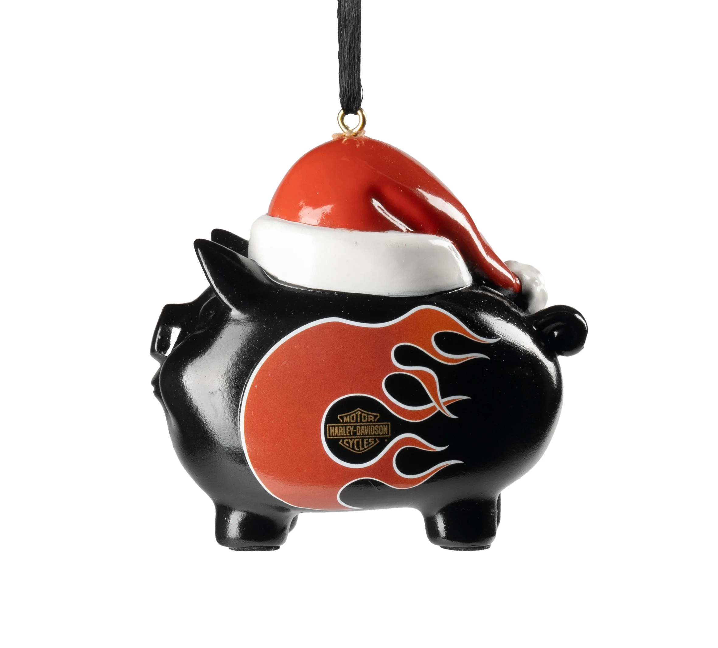 Santa Hog Flame Ornament