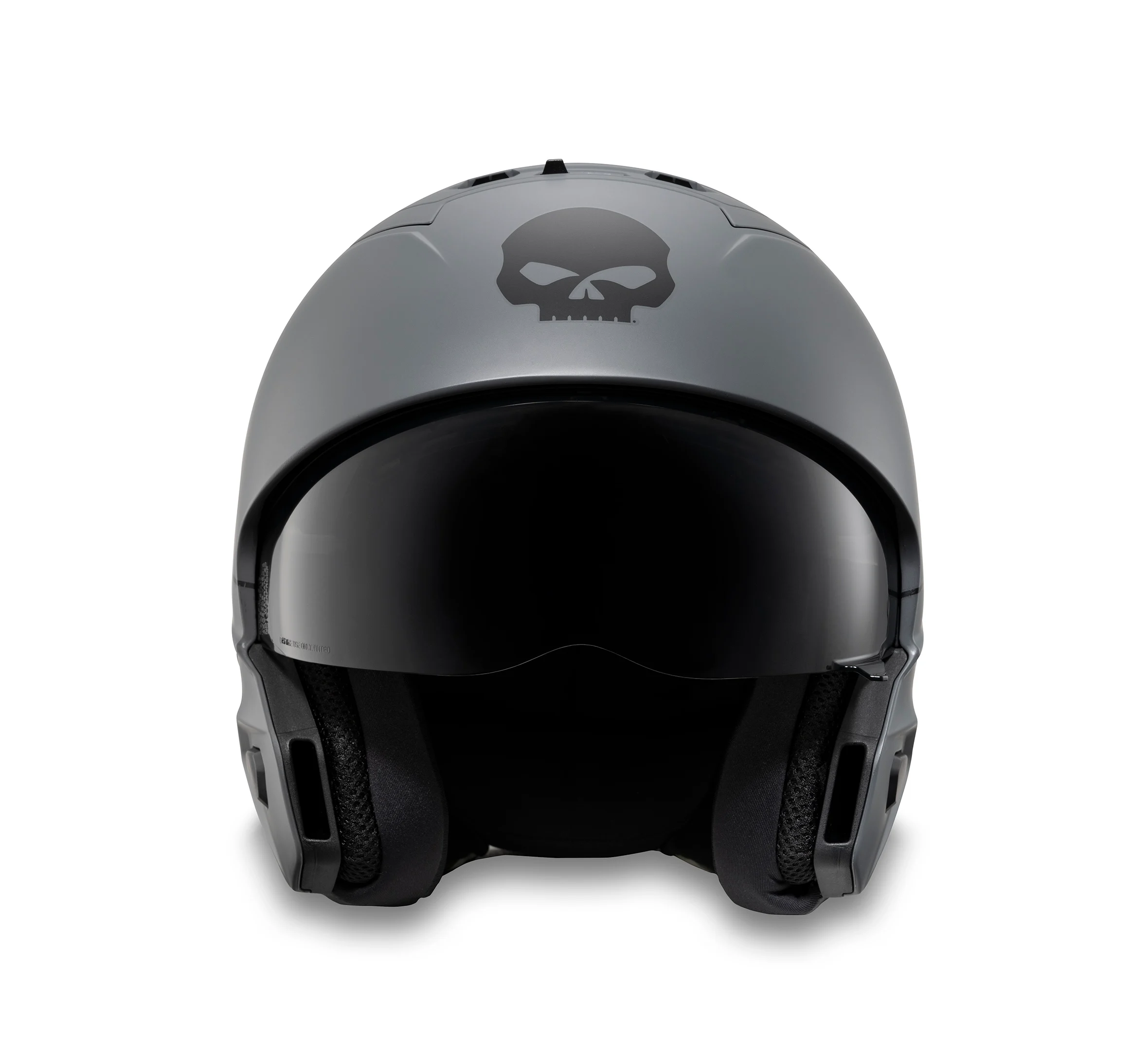 Pilot II 2-in-1 Willie G Skull Helmet - Matte Gunship Grey