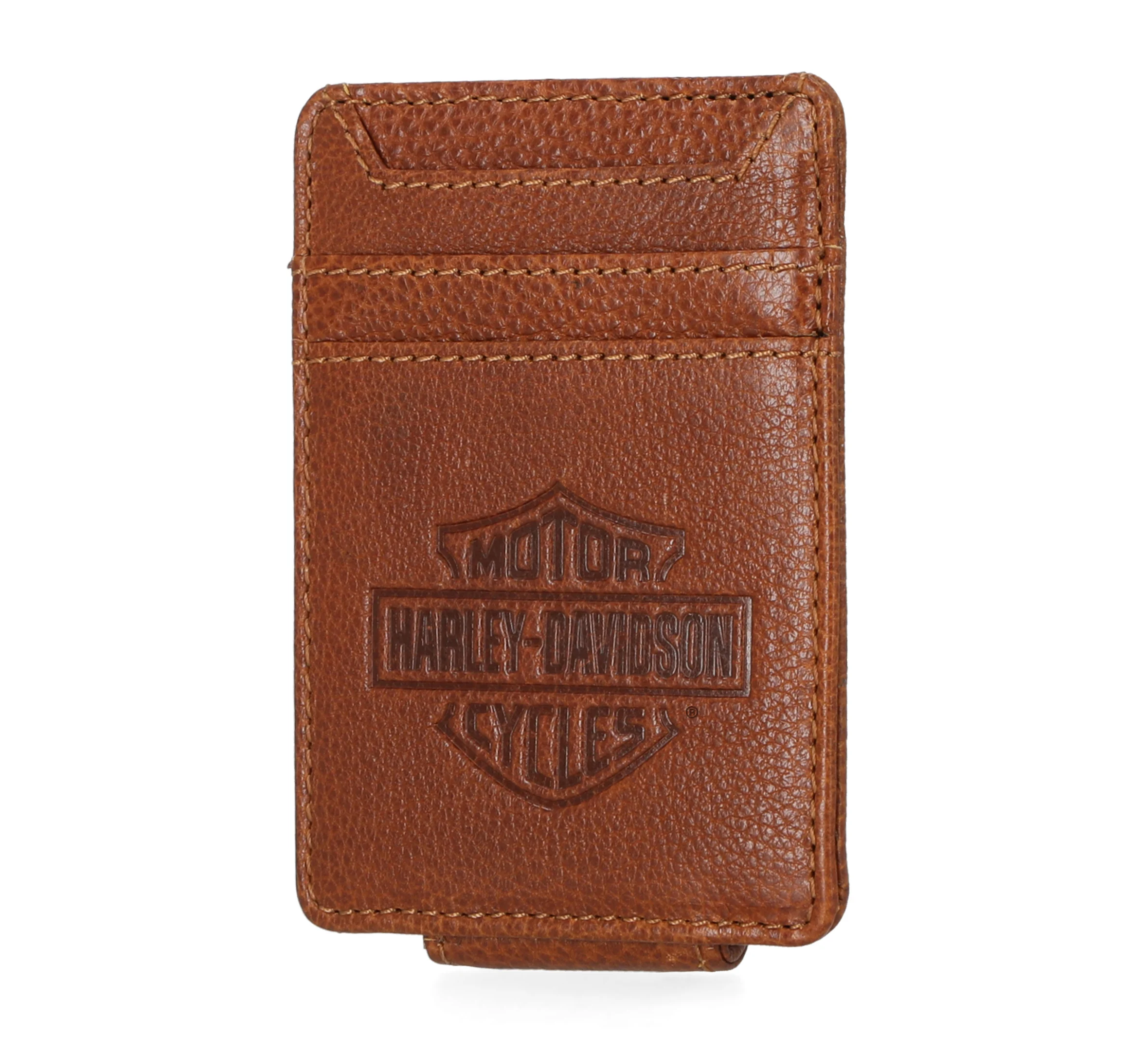 Bar & Shield Front Pocket Money Clip Wallet