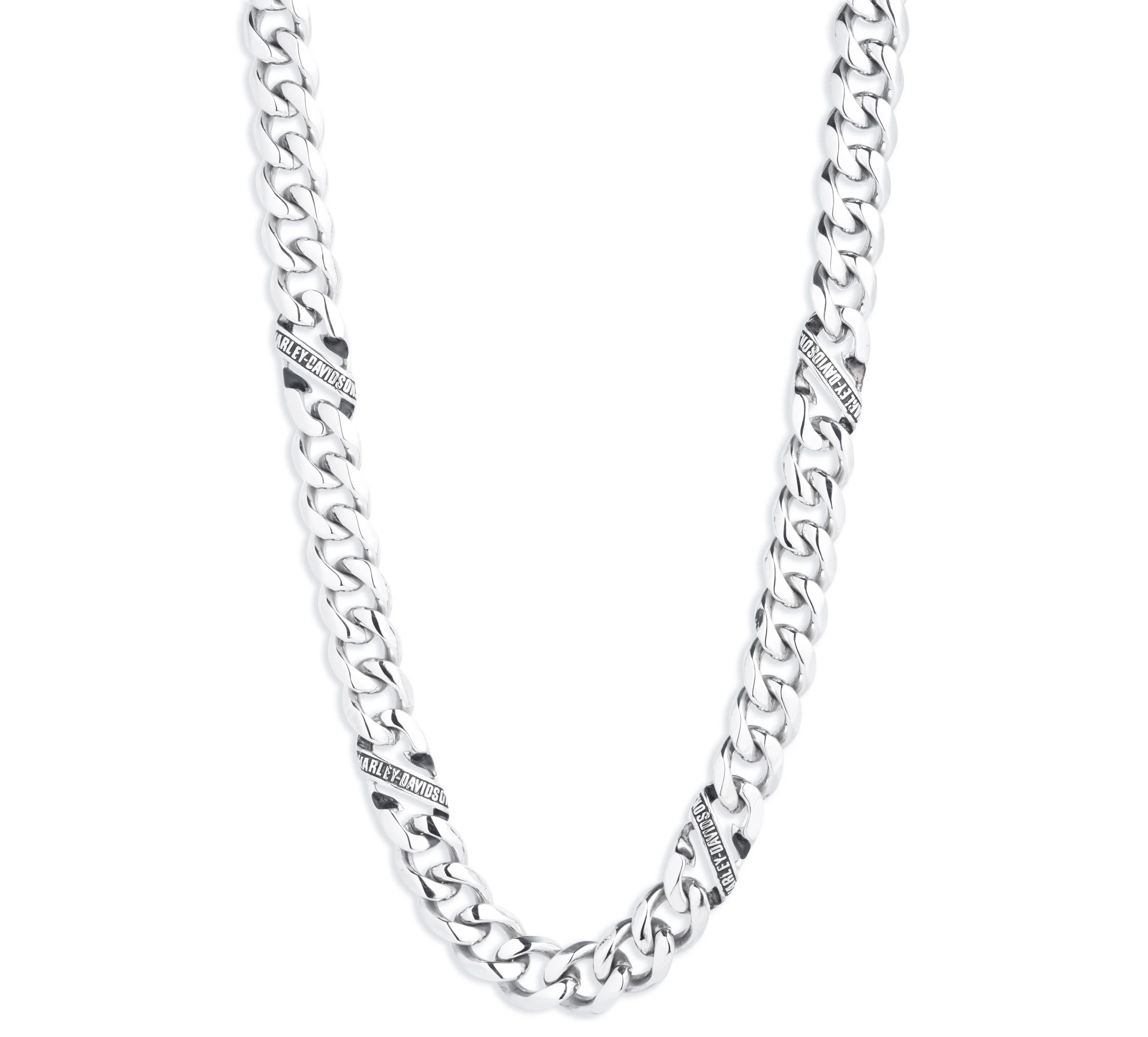 Men's Banner Curb Link Chain Necklace