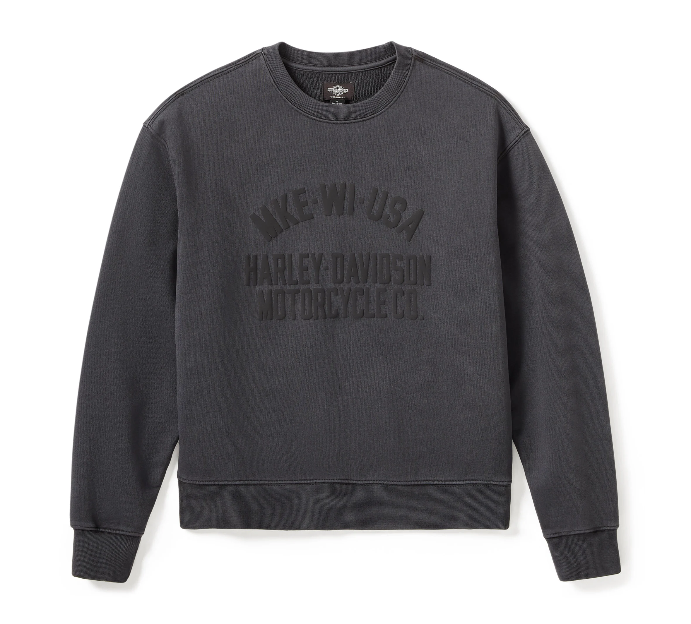 WOMEN'S HDMC MKE STANDARD CREWNECK SWEATSHIRT - Jet Black